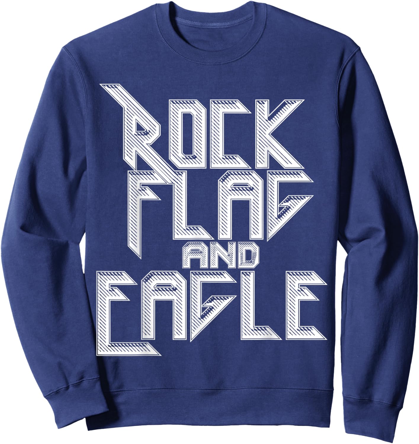 ROCK FLAG AND EAGLE True American , Women Sweatshirt - Sweatshirt | Navy