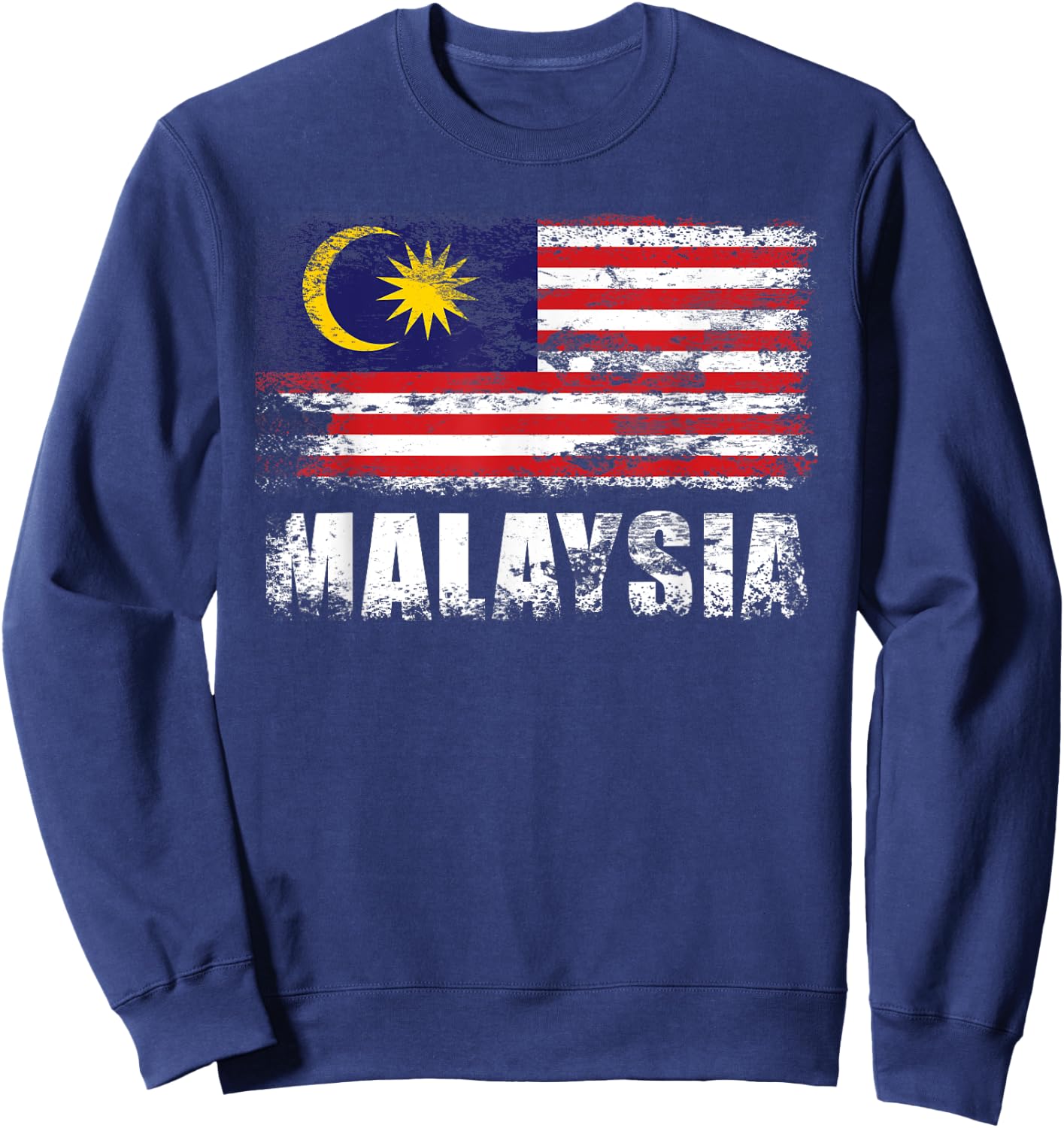 Malaysia Flag | Malaysian Sweatshirt - Sweatshirt | Navy