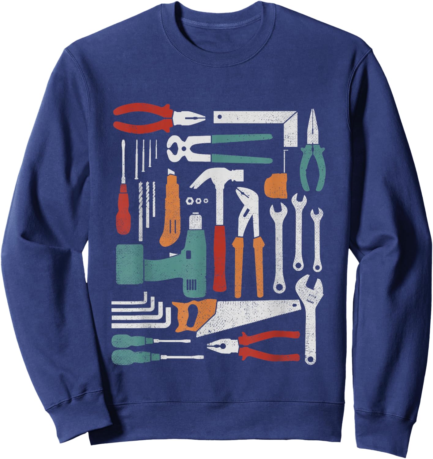 Handwerker Werkzeug Set Mechaniker Heimwerker Schrauber Sweatshirt - Sweatshirt | Navy