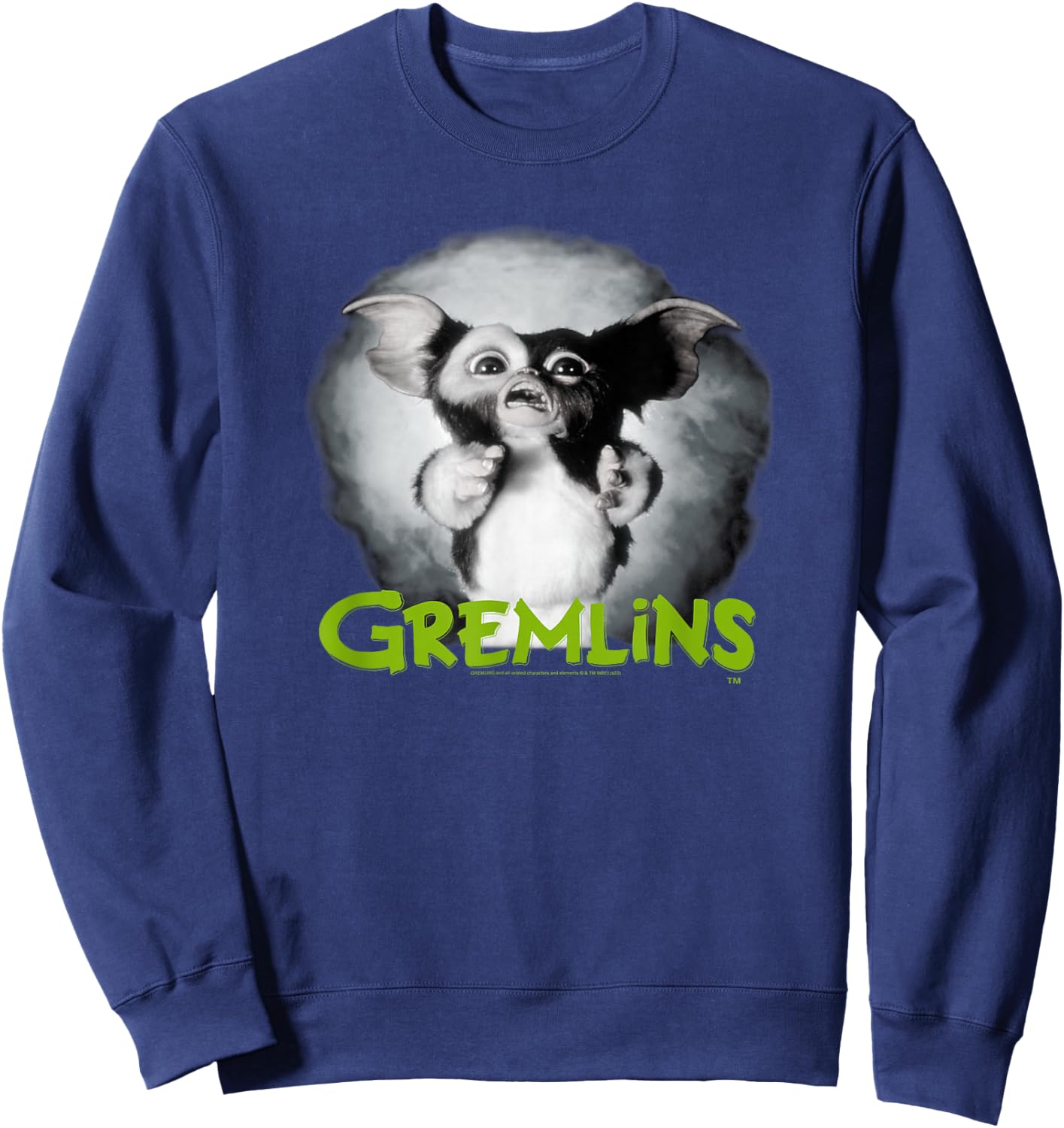 Gremlins Scared Green Sweatshirt - Sweatshirt | Navy
