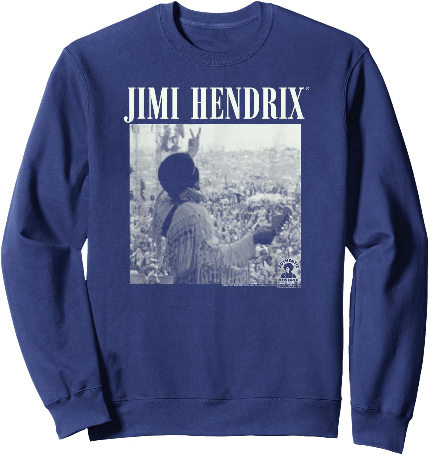 Jimi Hendrix Live at Woodstock , black Sweatshirt - Sweatshirt | Navy