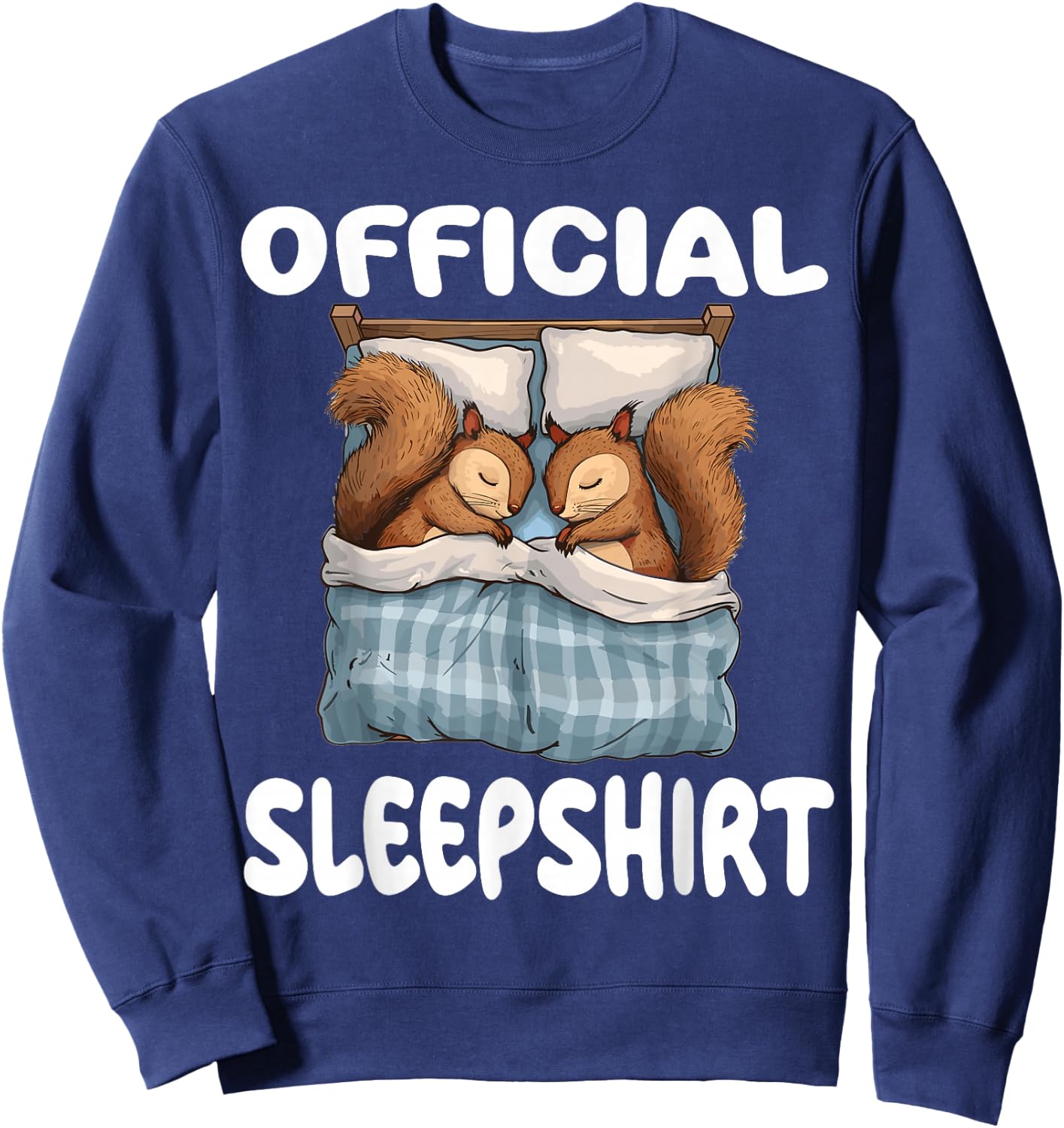 Squirrel Official Sleepshirt Pajamas Nightgown Sweatshirt - Sweatshirt | Navy