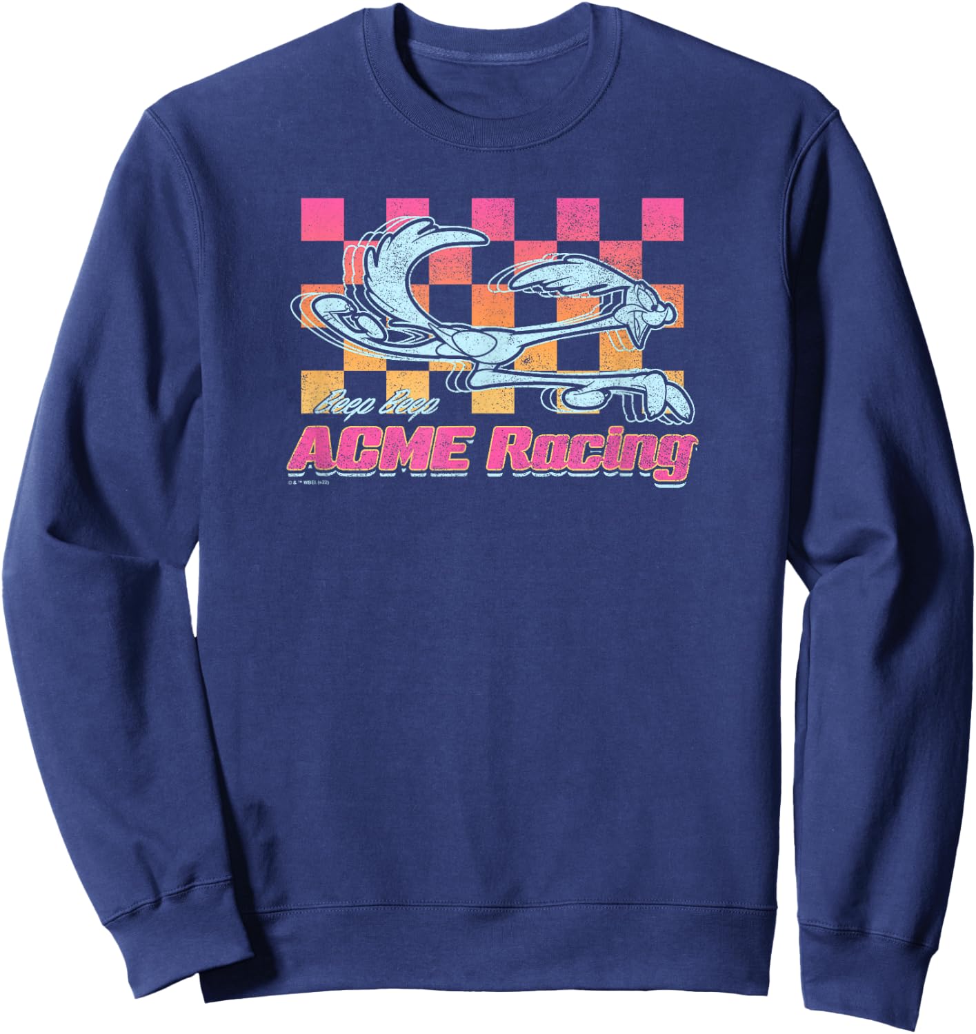 Looney Tunes ACME Racing Beep Beep Road Runner Logo Sweatshirt - Sweatshirt | Navy