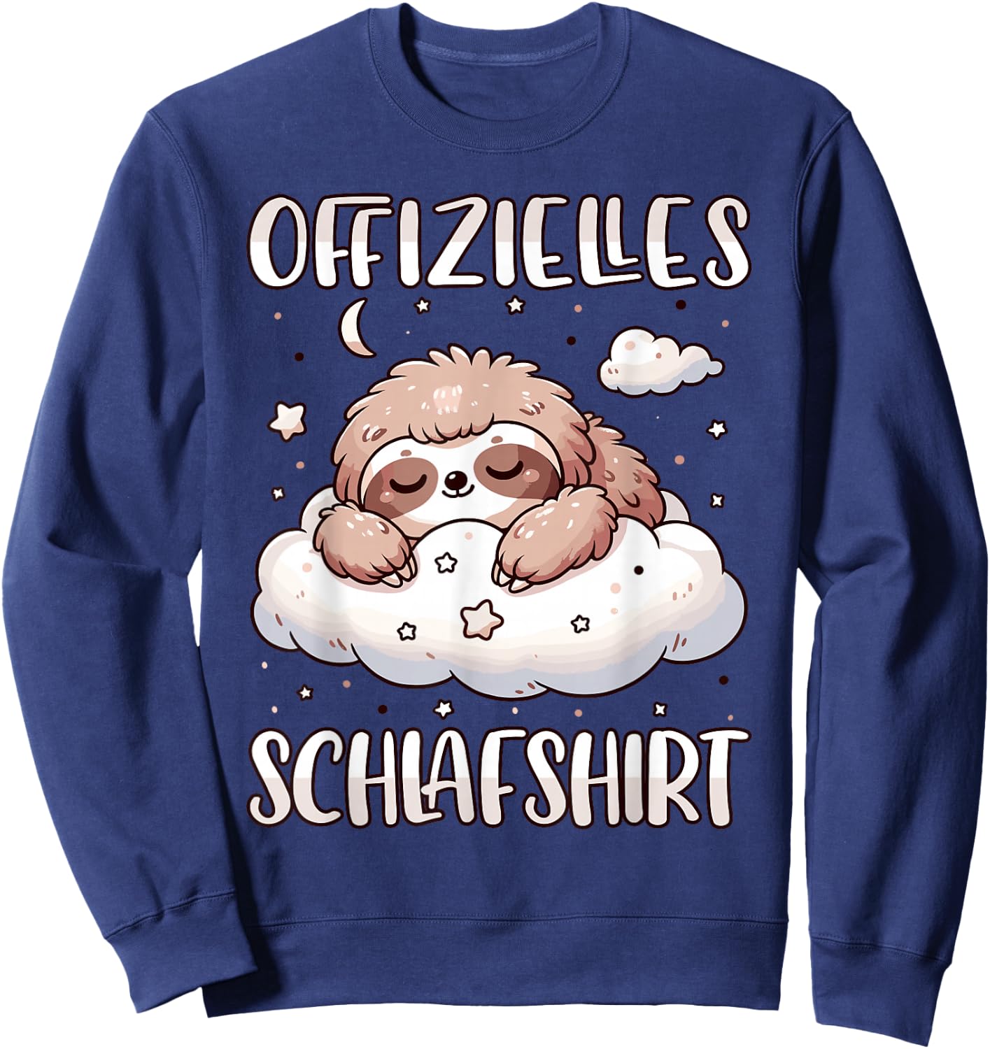 Official Sleep Shirt Sloth Pyjamas Sleep , gray Sweatshirt - Sweatshirt | Navy