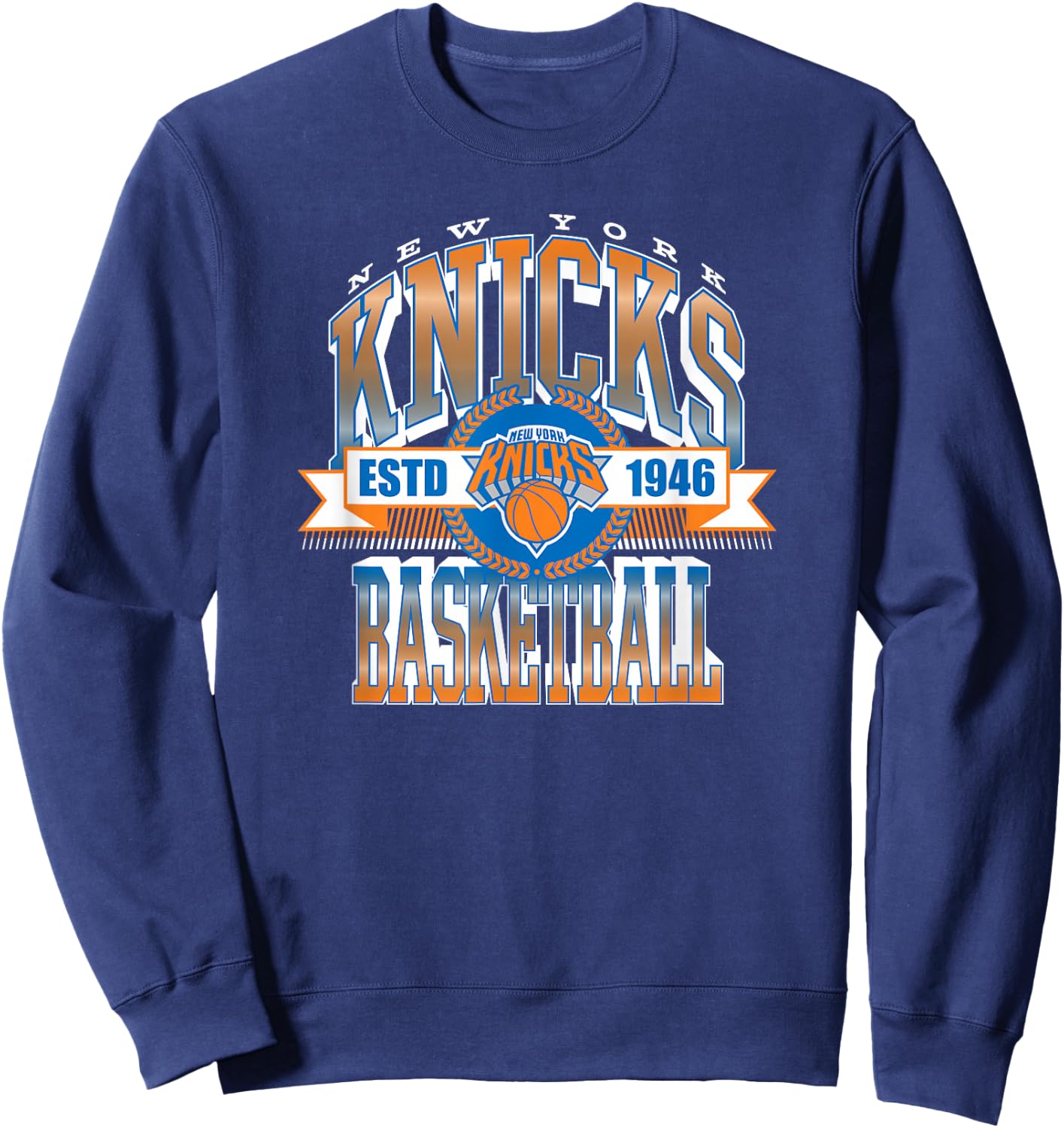 NBA New York Knicks Zeitplan Sweatshirt - Sweatshirt | Navy