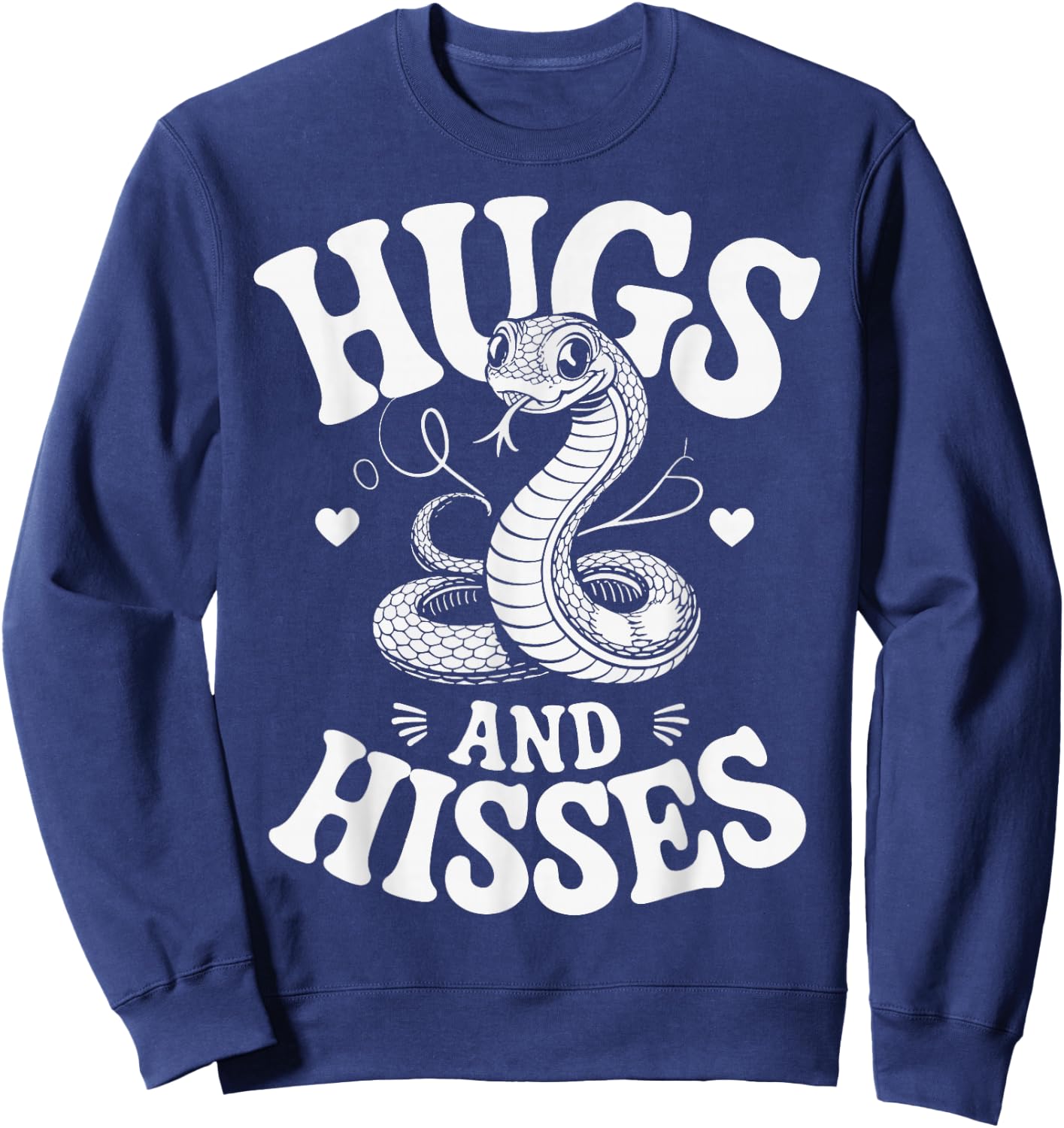 Hugs And Hisses Snake Sweatshirt - Sweatshirt | Navy