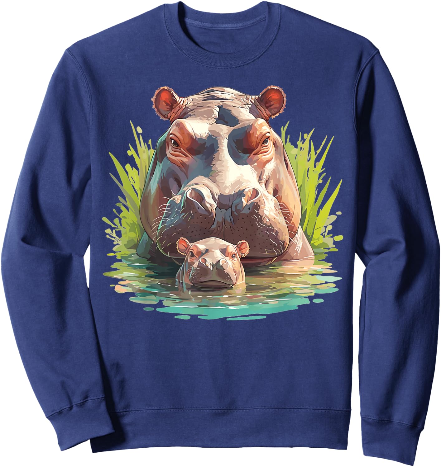 Hippos Hippo Sweatshirt - Sweatshirt | Navy