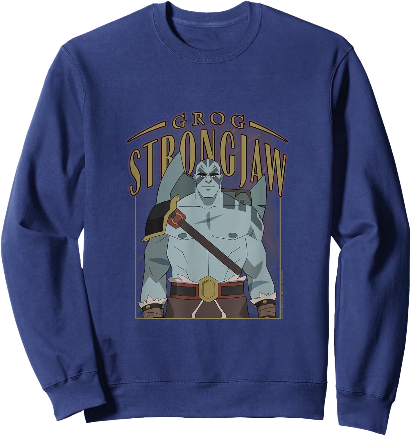 The Legend of Vox Machina Grog Strongjaw Sweatshirt - Sweatshirt | Navy