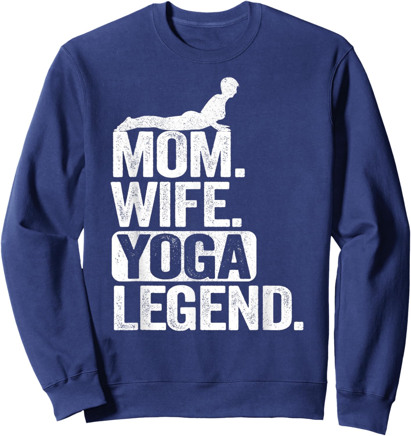 Maman, épouse, légende du Yoga, mère, Femme Sweatshirt - Sweatshirt | Navy