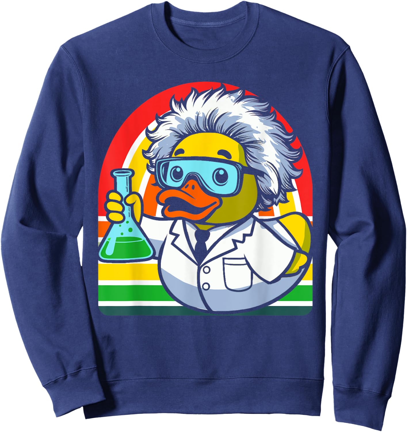 Chemistry Rubber Duck Chemist Duckling Sweatshirt - Sweatshirt | Navy