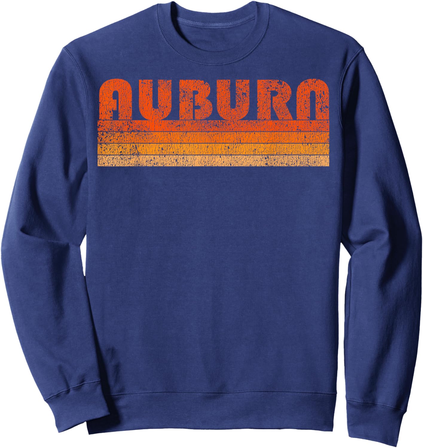 Vintage Retro Auburn Alabama Sweatshirt - Sweatshirt | Navy