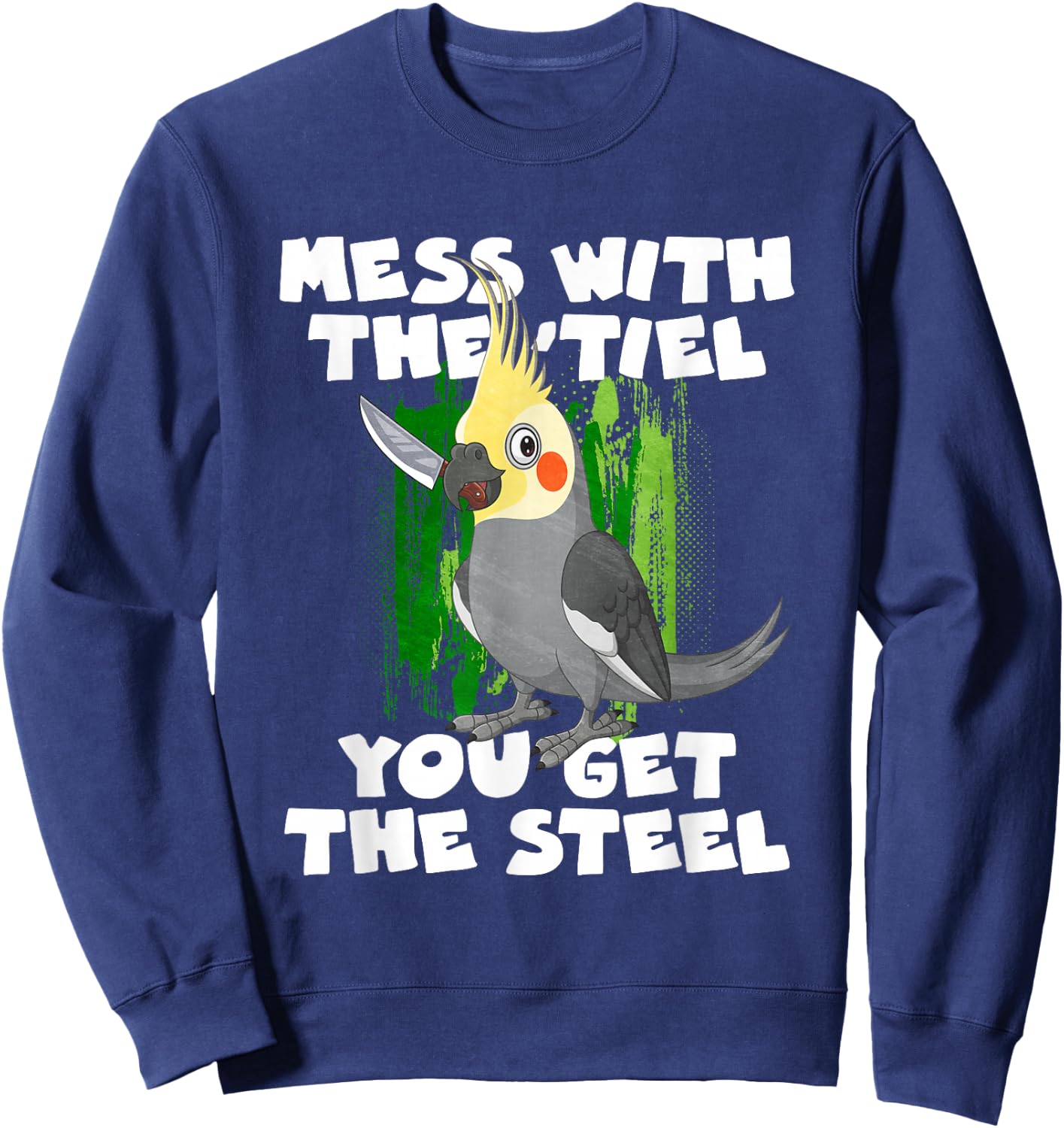 Mess with the tile, you get the steel Sweatshirt - Sweatshirt | Navy