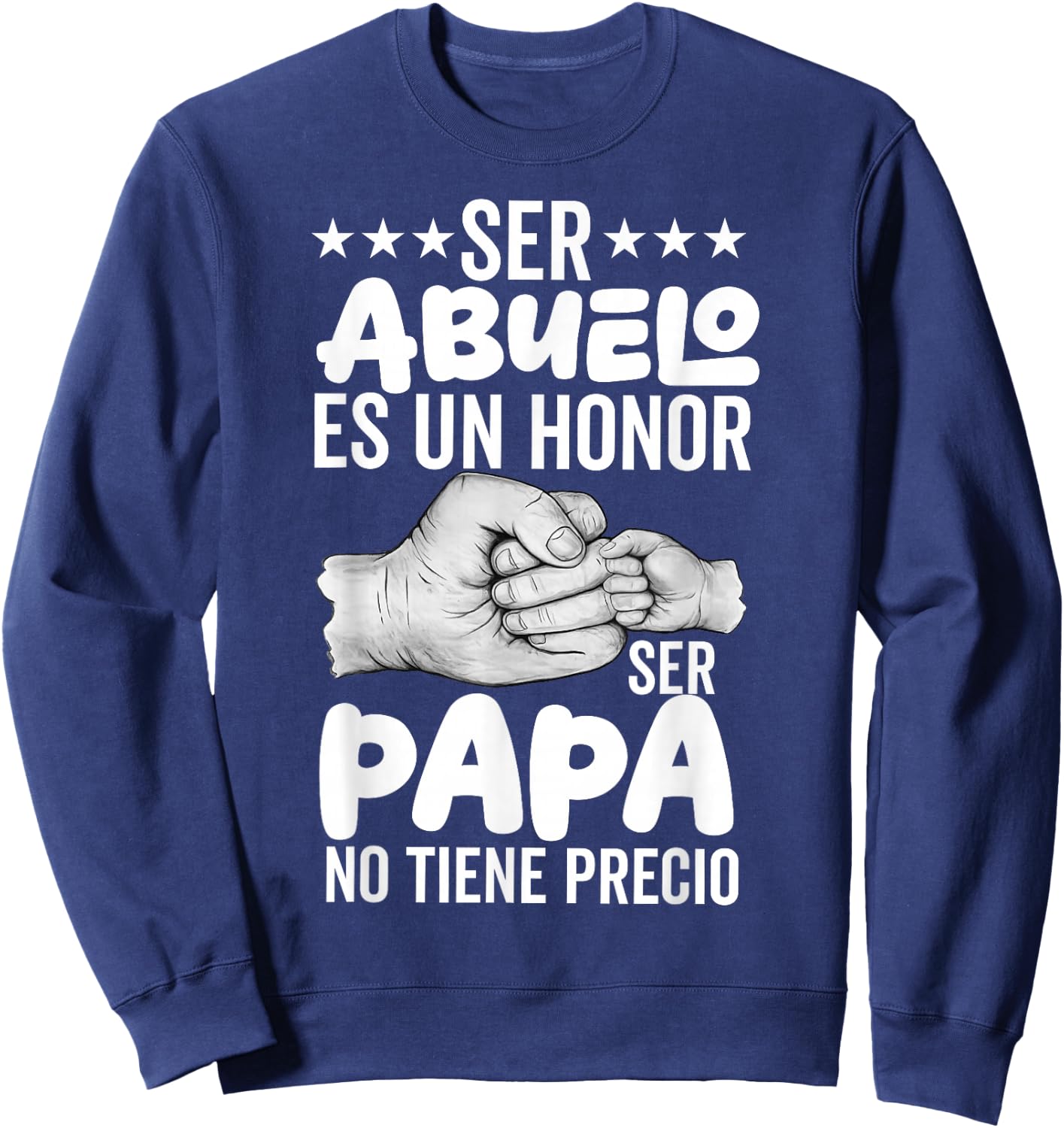 Dia Del Padre Camiseta para Un Papa En Espanol Regalo Papi Sweatshirt - Sweatshirt | Navy