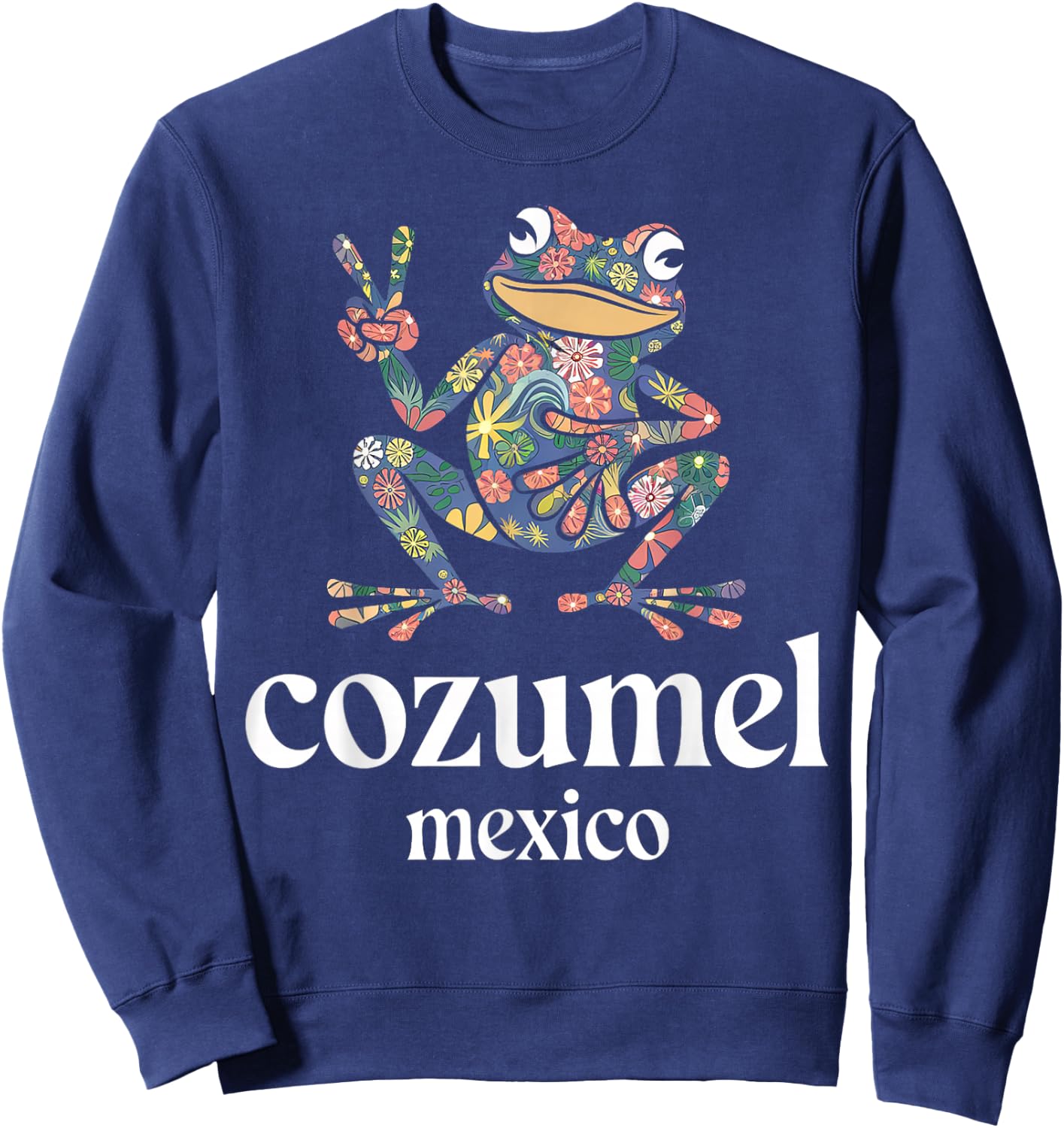 Cozumel Mexico Cancun Souvenir Surf Beach Holiday Vacation Sweatshirt - Sweatshirt | Navy