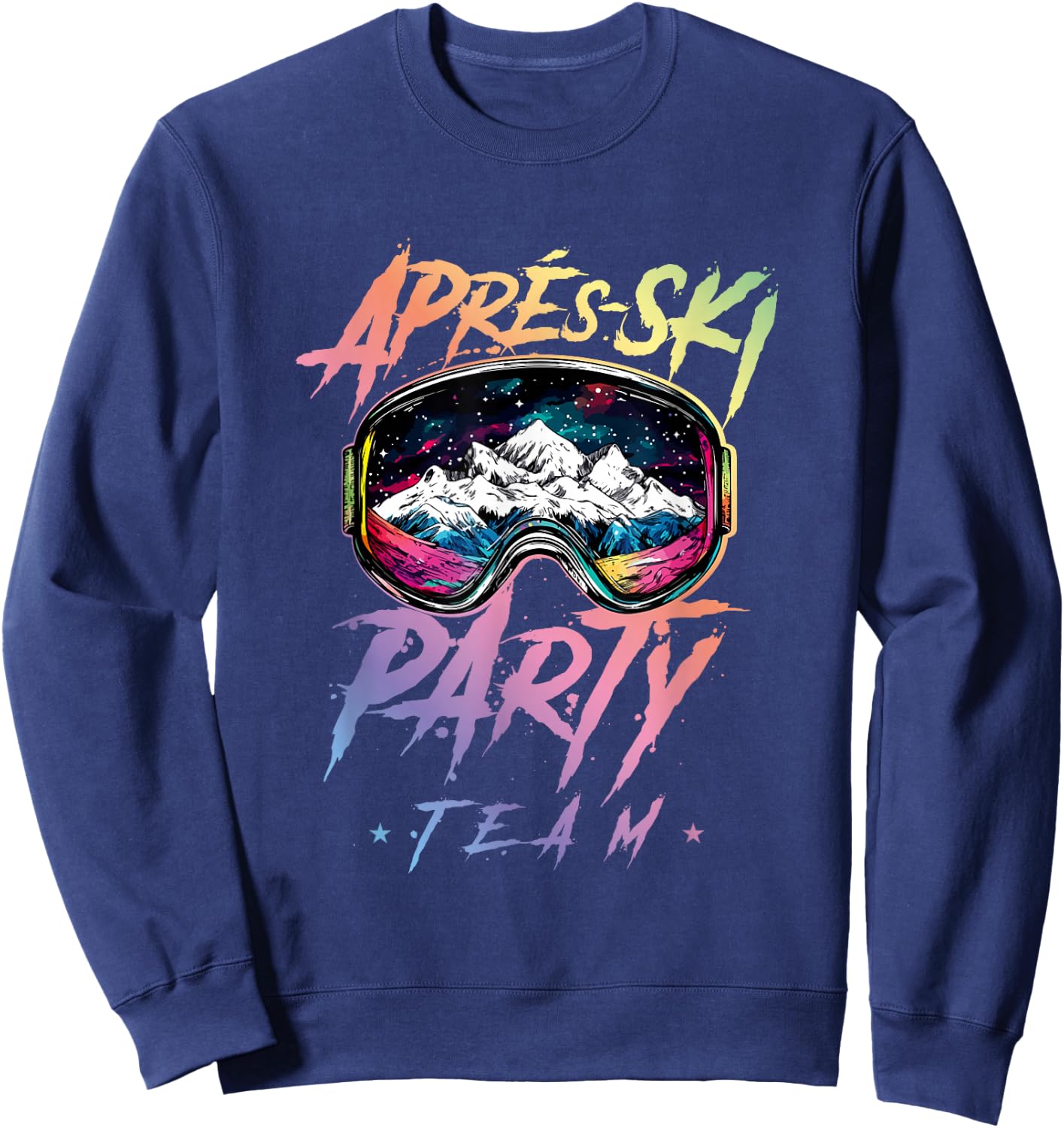 Apres Ski Party Team 2026 | Colorful Sweatshirt - Sweatshirt | Navy