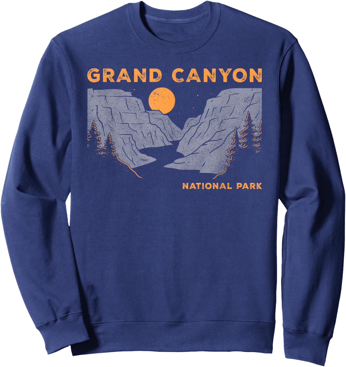 Grand Canyon National Park Shirt Arizona Vintage Men Sweatshirt - Sweatshirt | Navy