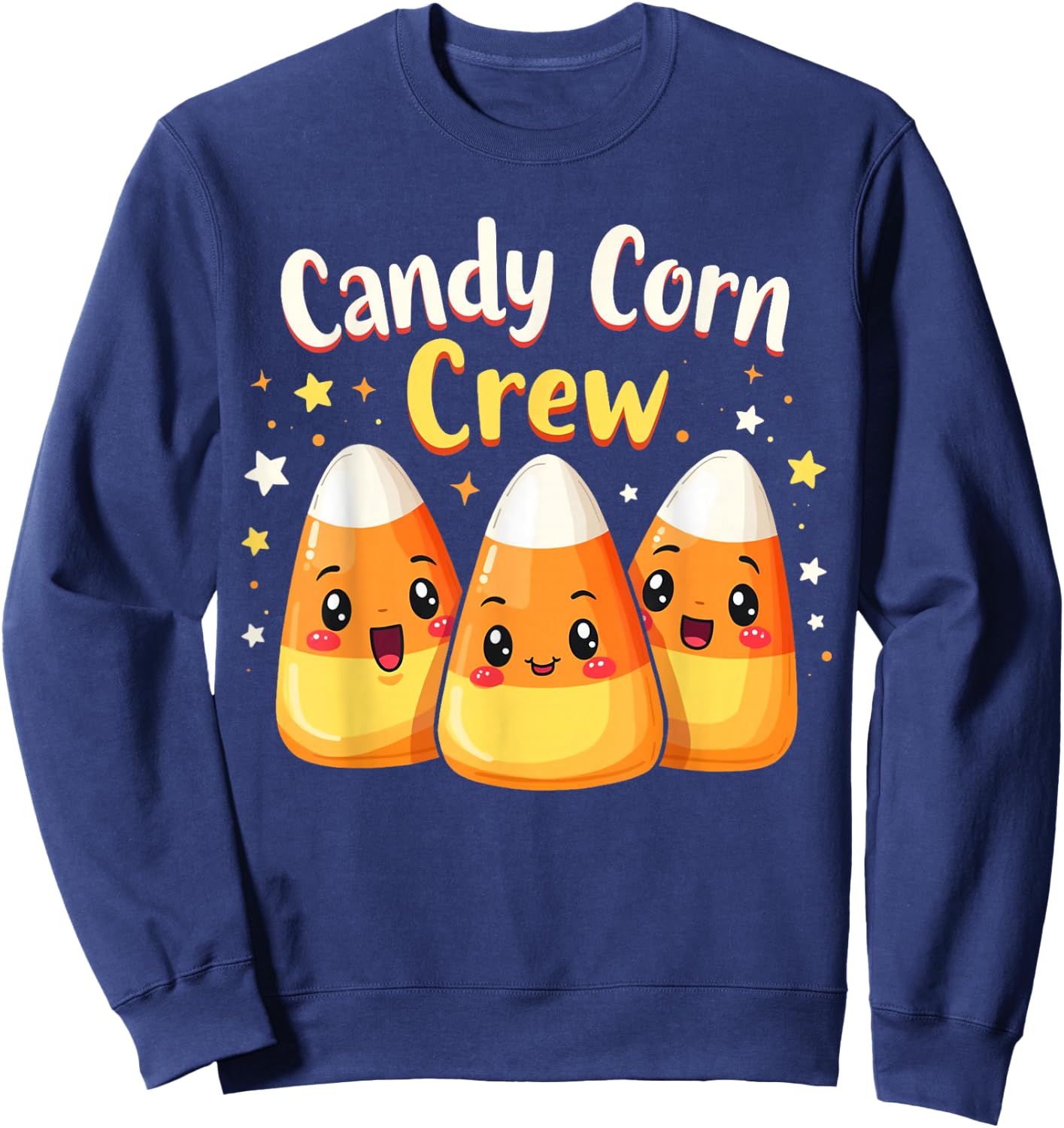 candy corn crew Costume Men Women Friends Sweatshirt - Sweatshirt | Navy