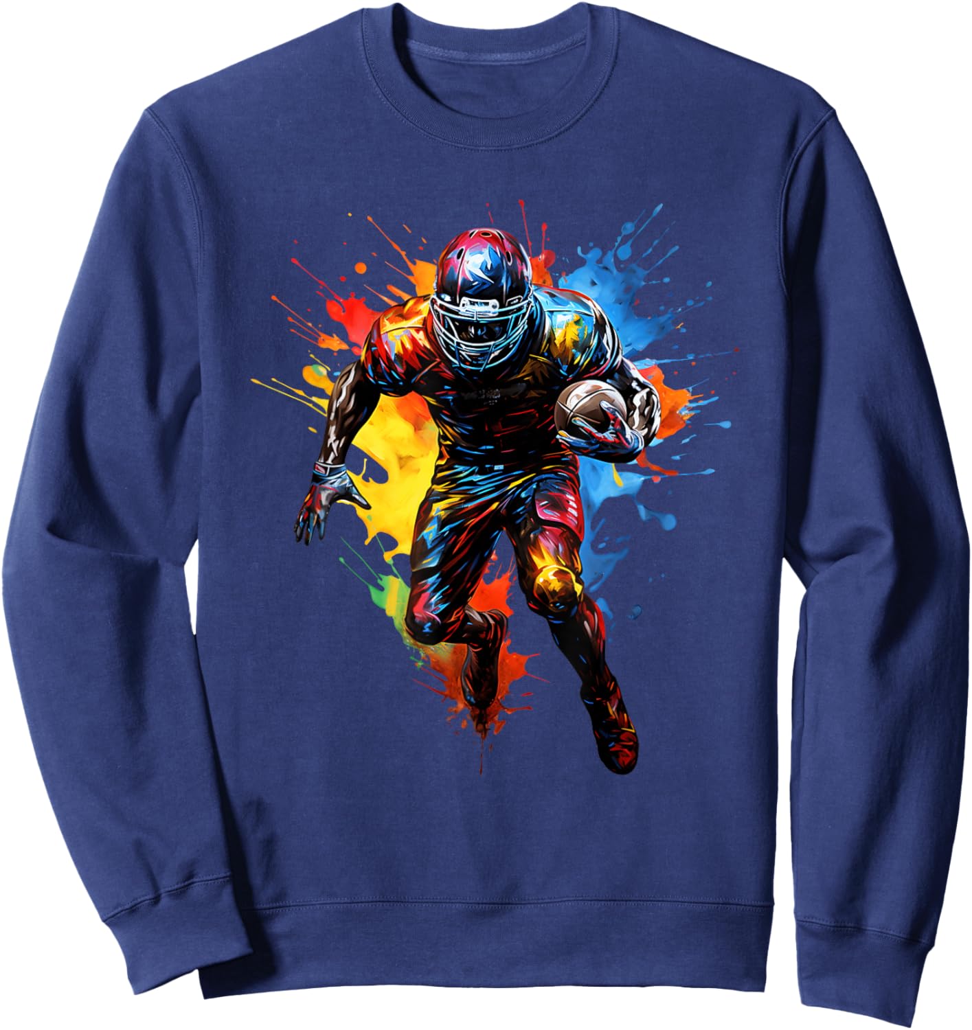 American Football Player Colour Sweatshirt - Sweatshirt | Navy