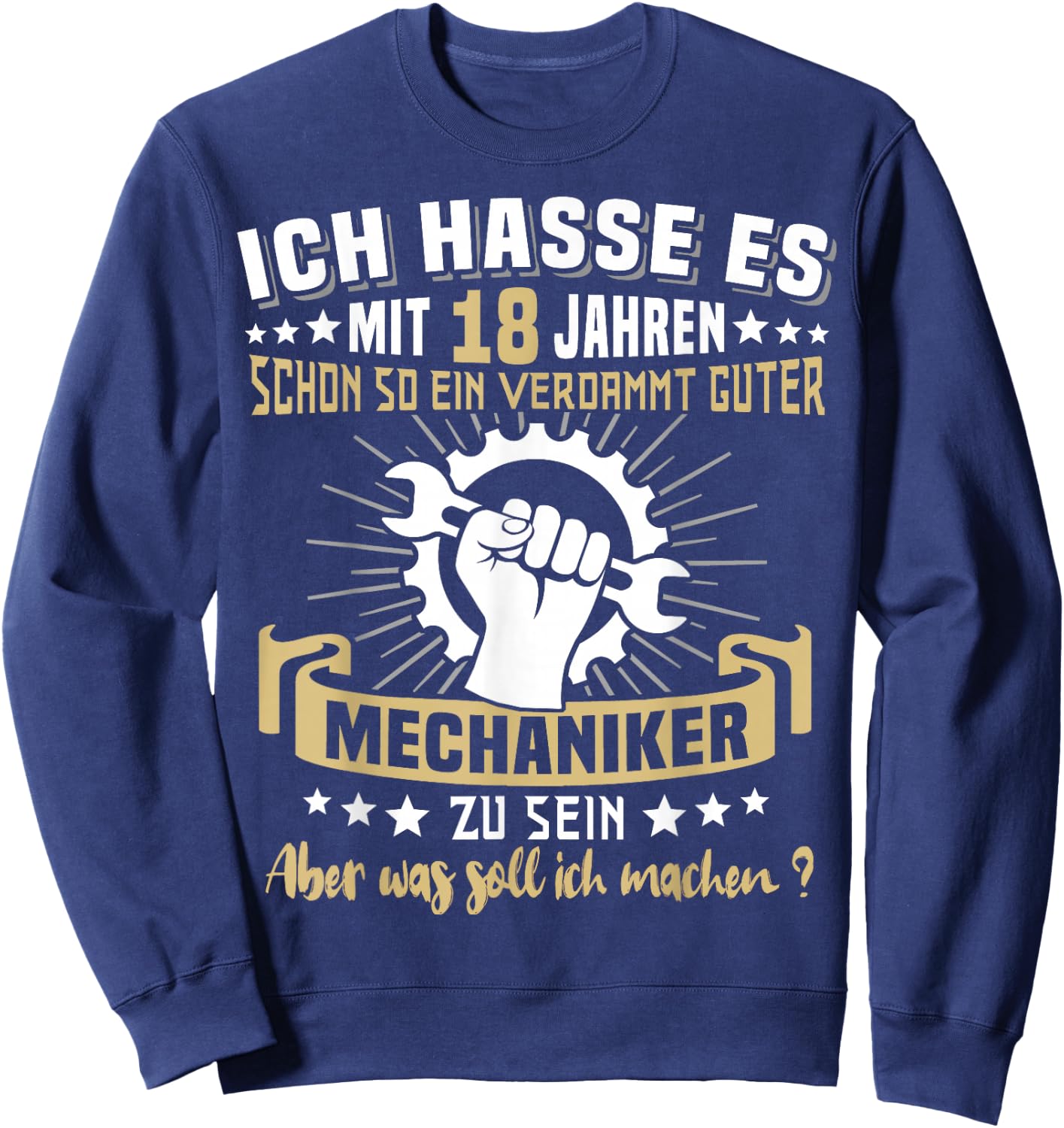 18 Jahre Automechaniker 18. Geburtstag KFZ Mechaniker Sweatshirt - Sweatshirt | Navy