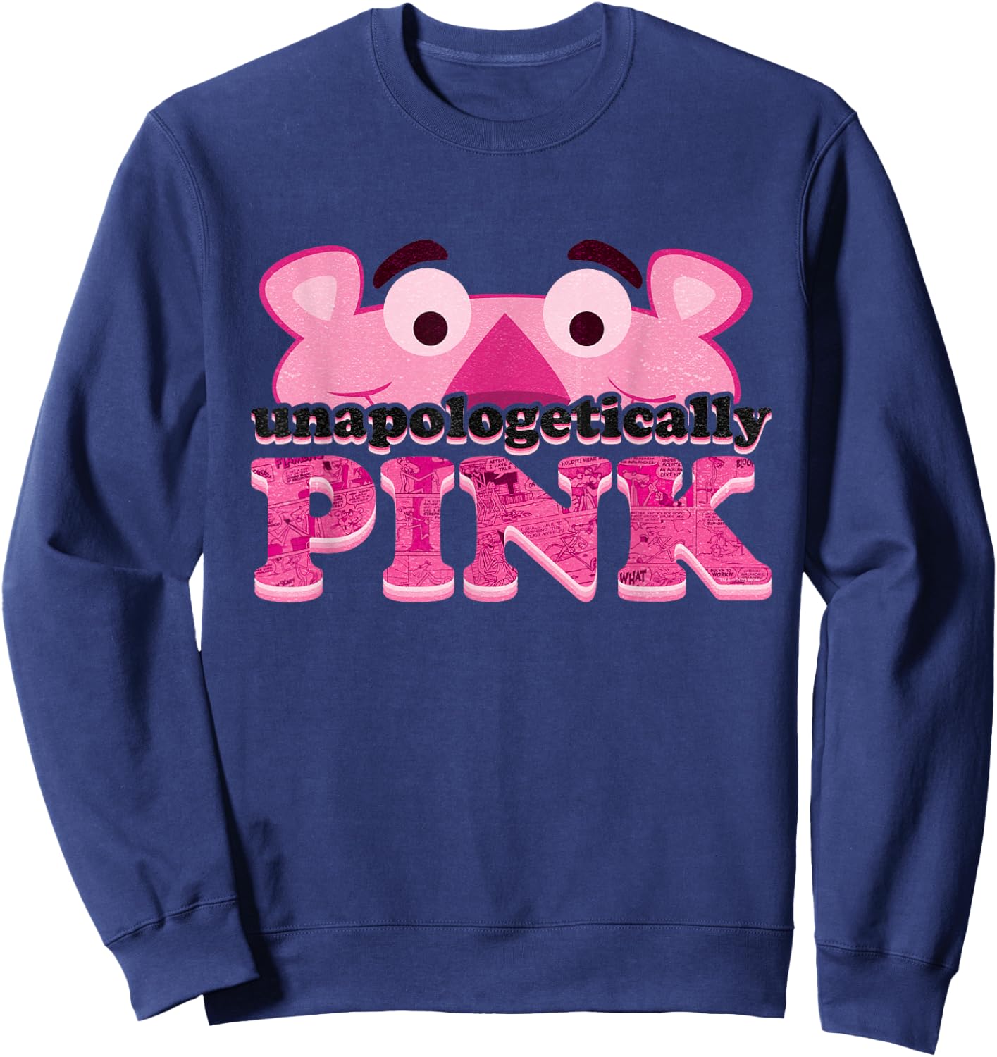 Pink Panther Unapologetically Pink Sweatshirt - Sweatshirt | Navy