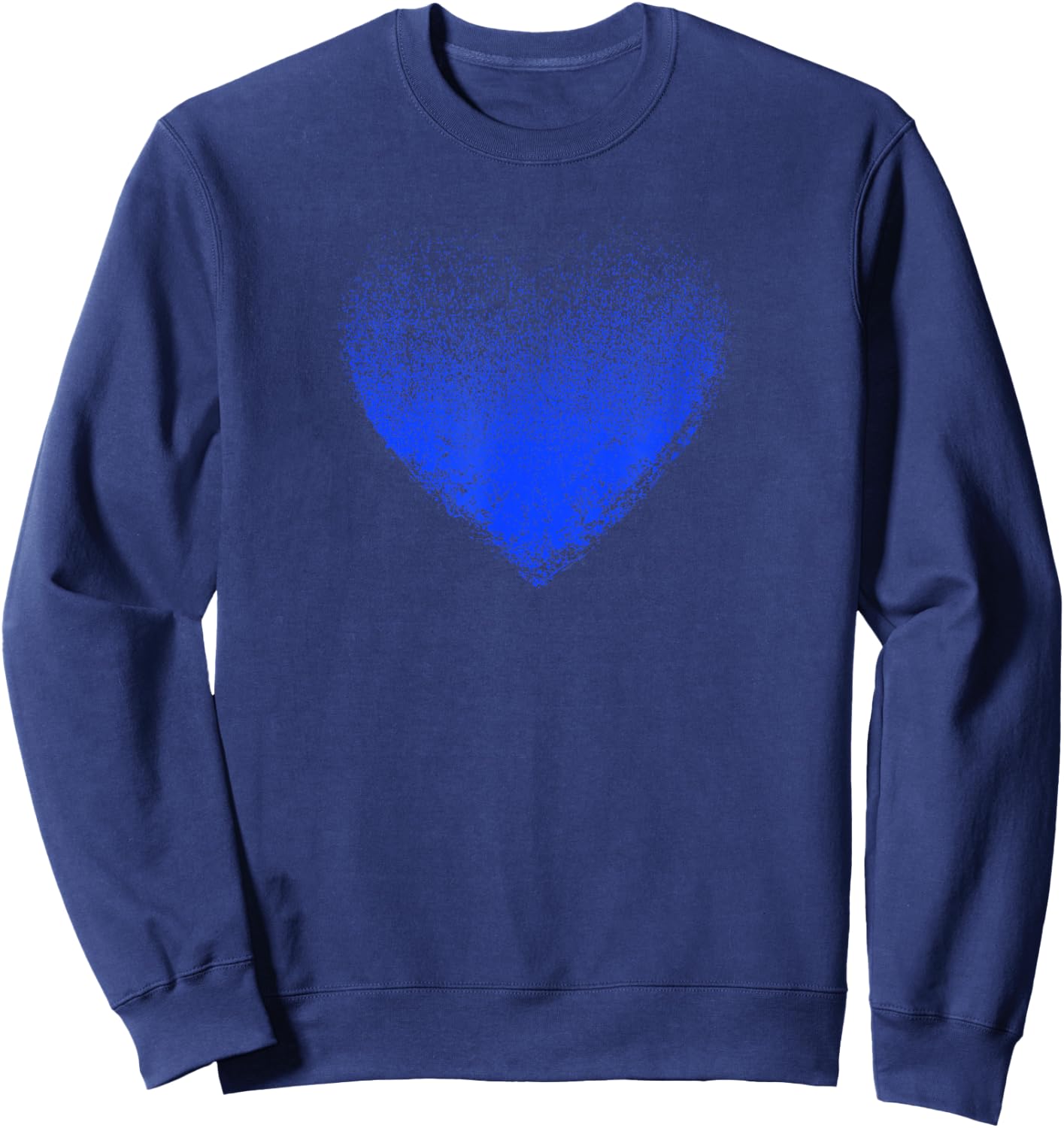 Blue Heart , black Sweatshirt - Sweatshirt | Navy