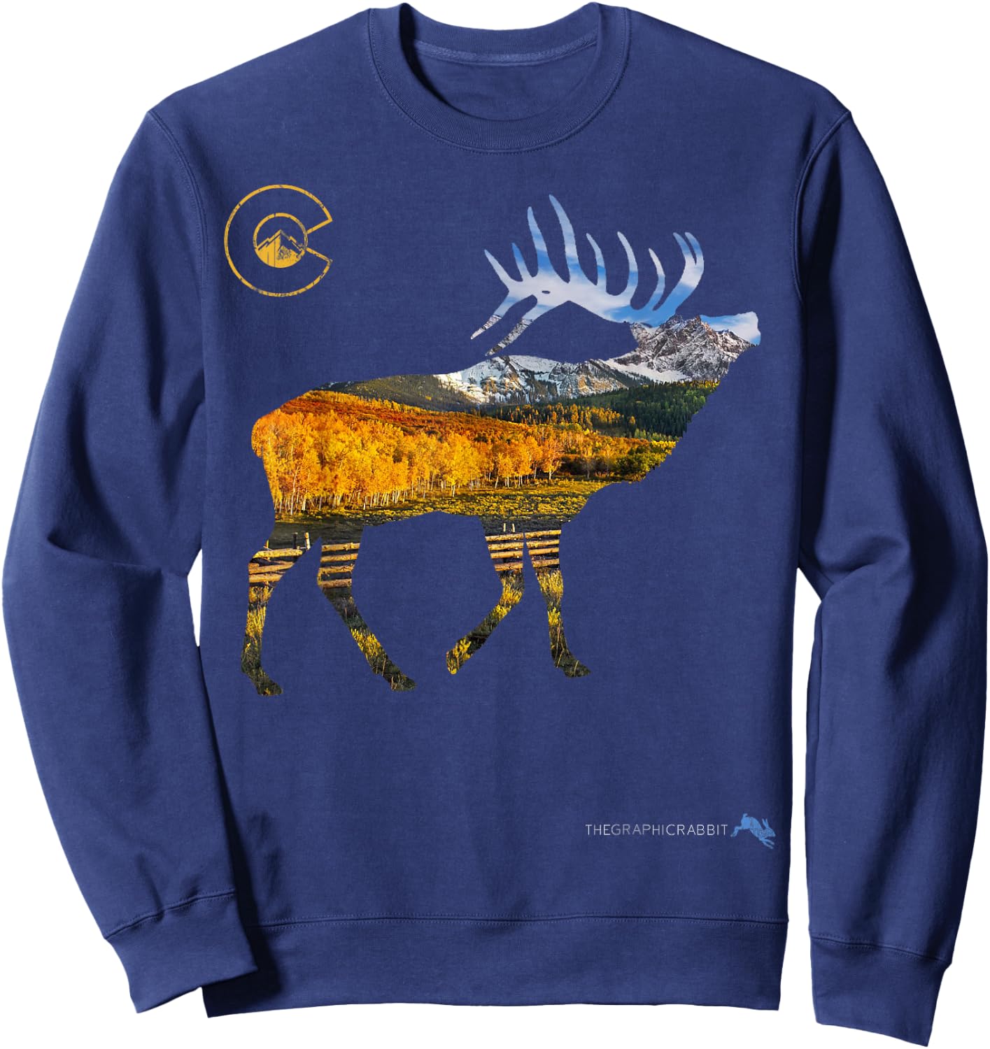 Colorado Elk Hunting Sweatshirt - Sweatshirt | Navy