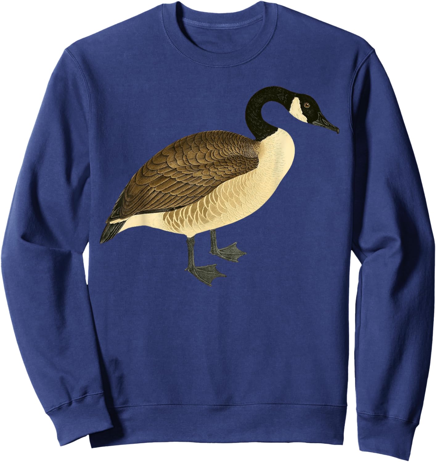 Goose Bird Cute Vintage Graphic Canadian Goose Sweatshirt - Sweatshirt | Navy