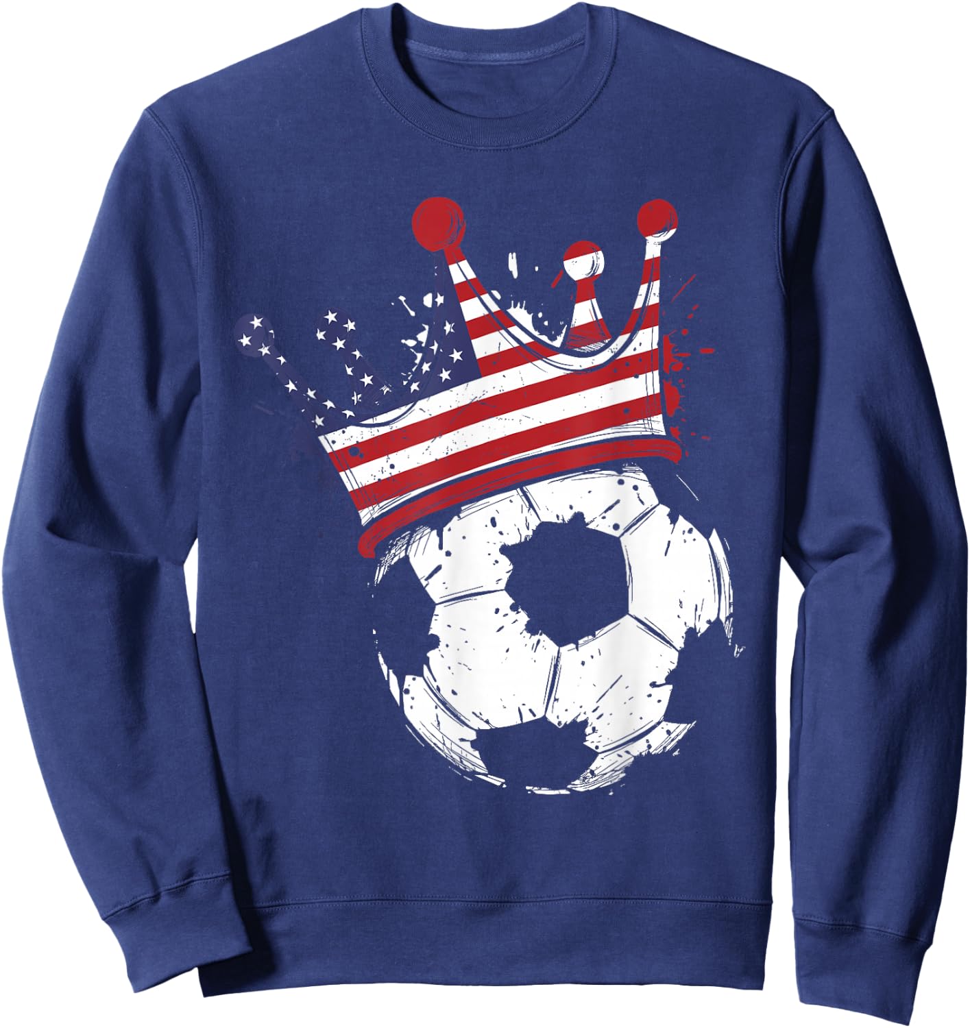 American Flag Novelty USA Sweatshirt - Sweatshirt | Navy