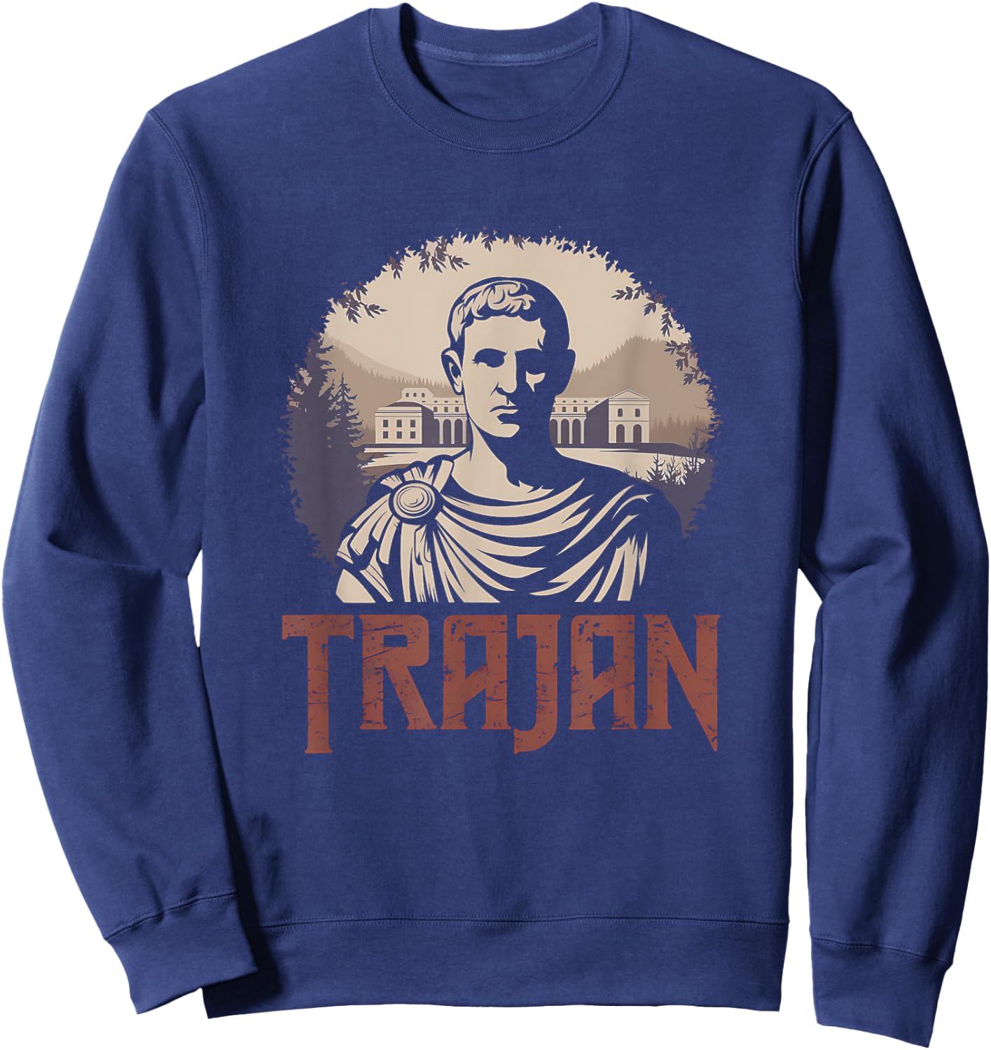 Trajan Ancient Roman Emperor Sweatshirt - Sweatshirt | Navy