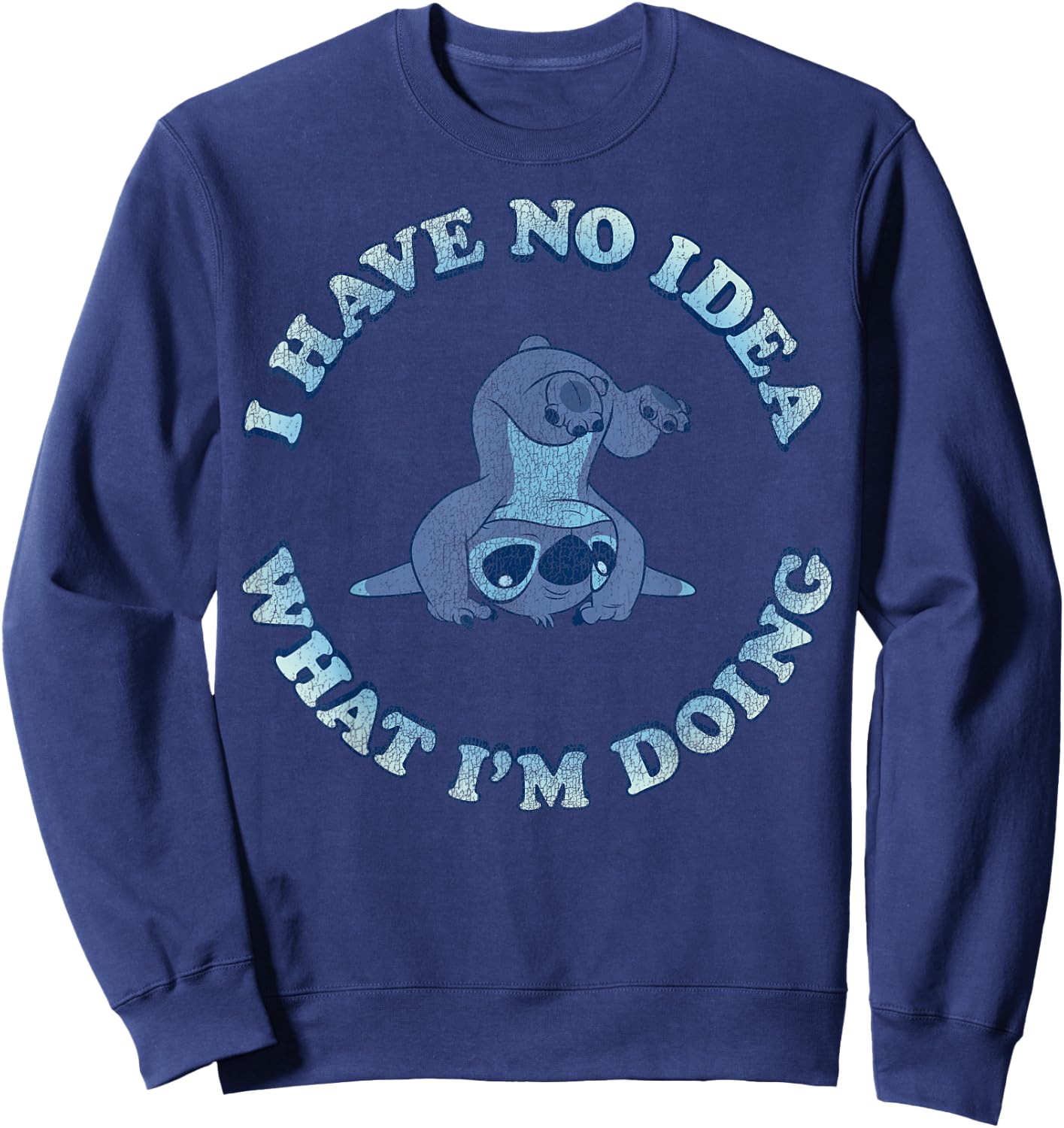 Disney Lilo & Stitch I Have No Idea What I'm Doing Sweatshirt - Sweatshirt | Navy