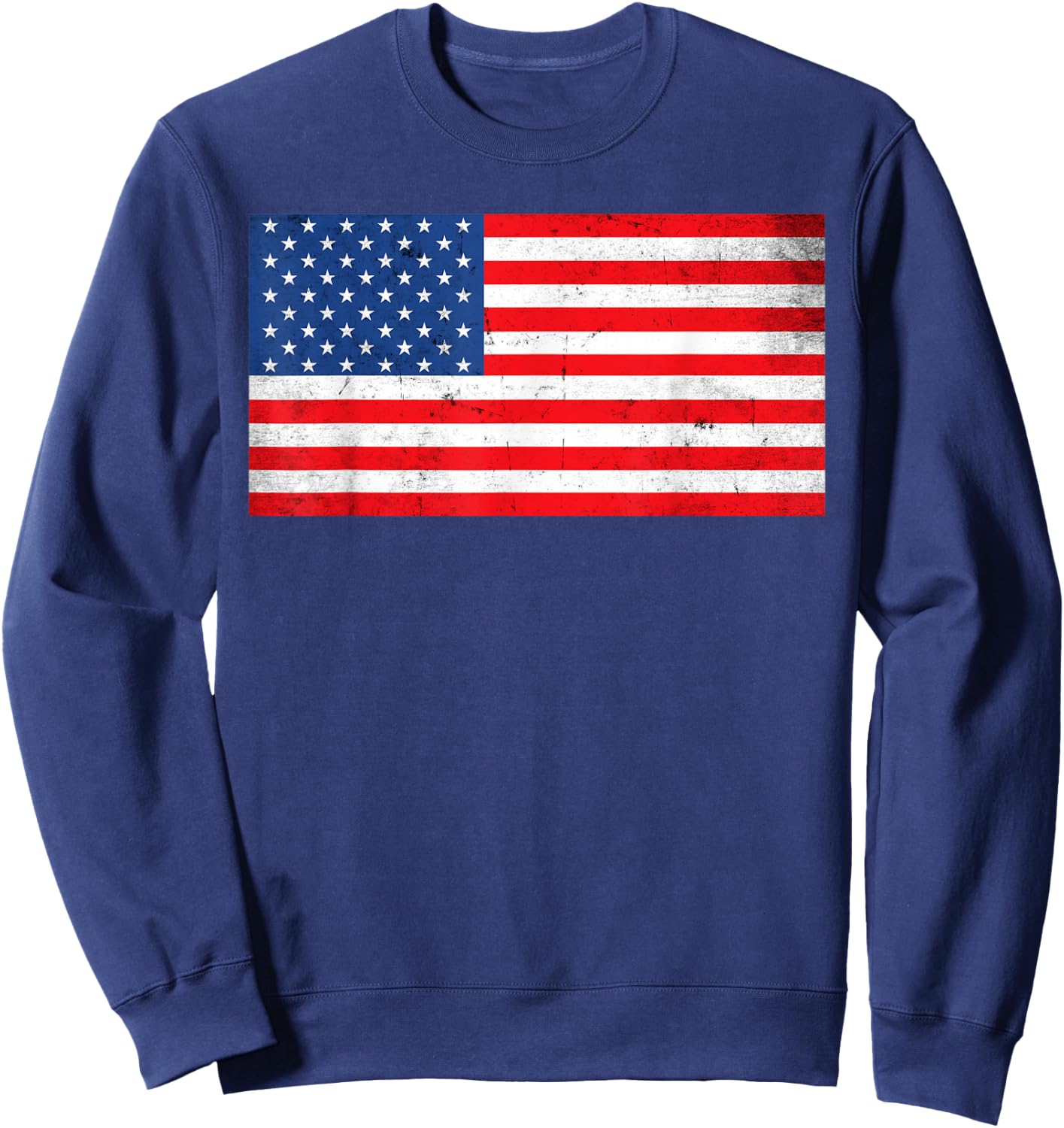 USA Patriotic American Flag , Women, Kids, Boys and Girls Sweatshirt - Sweatshirt | Navy