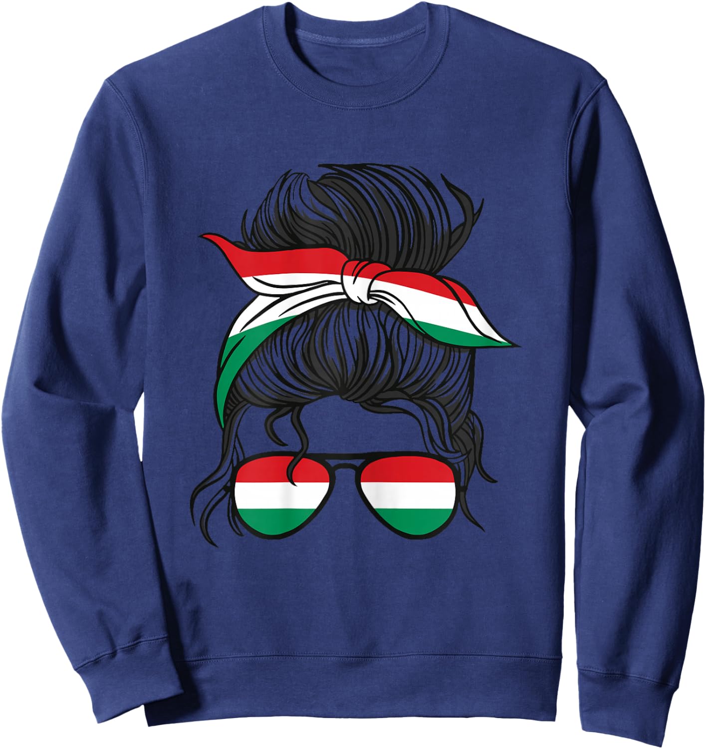 Magyarország Mädchen Ungarn Mädchen Magyar Frauen Ungarische Flagge Sweatshirt - Sweatshirt | Navy