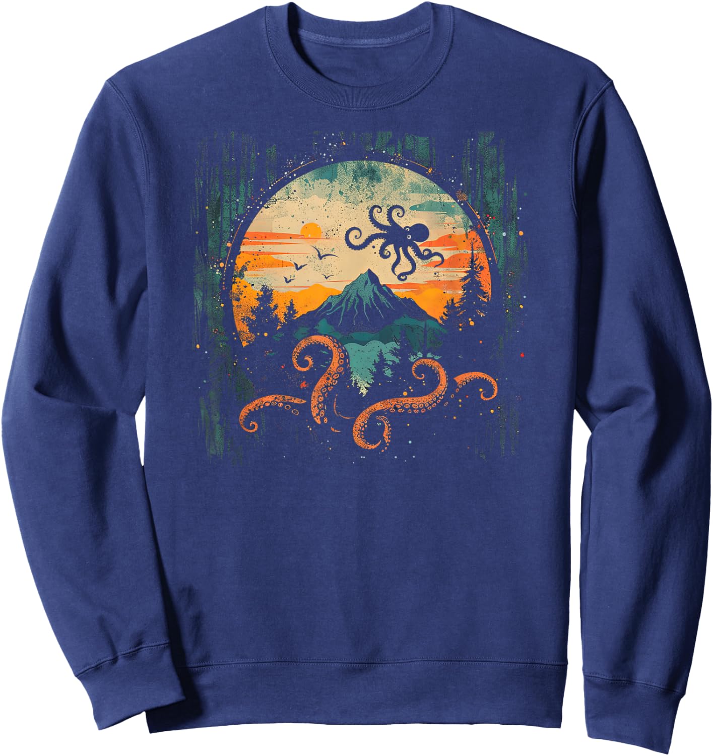 Octopus Shirt / Rhythmic Sweatshirt - Sweatshirt | Navy
