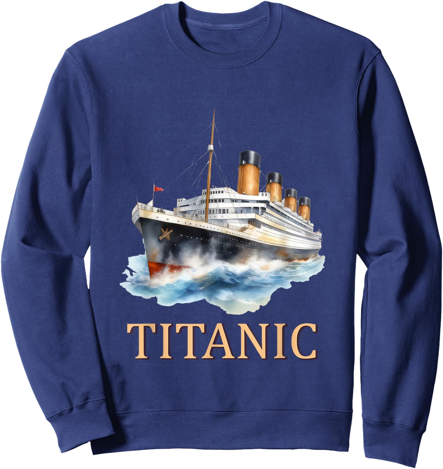 Titanic Vintage Design Titanic Expert Titanic Boys Girls , black, S Sweatshirt - Sweatshirt | Navy