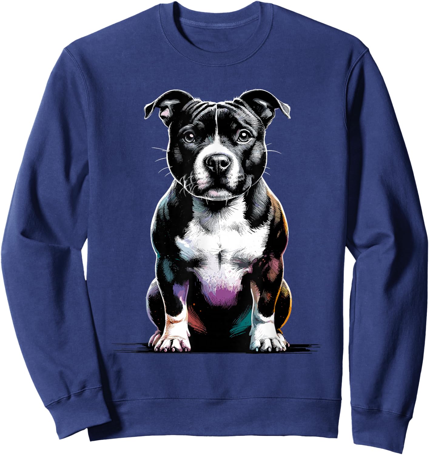 Staffordshire Bull Terrier Staffy Terriers Sweatshirt - Sweatshirt | Navy