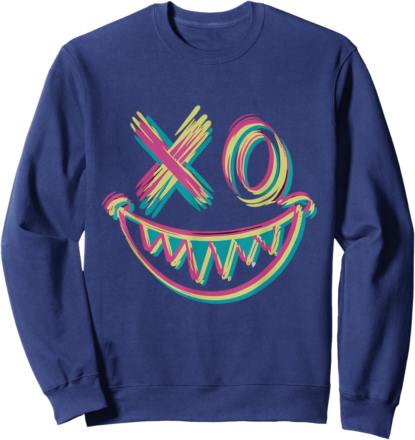 Electronic Music Rave Rainbow DJ EDM Tekk Sweatshirt - Sweatshirt | Navy