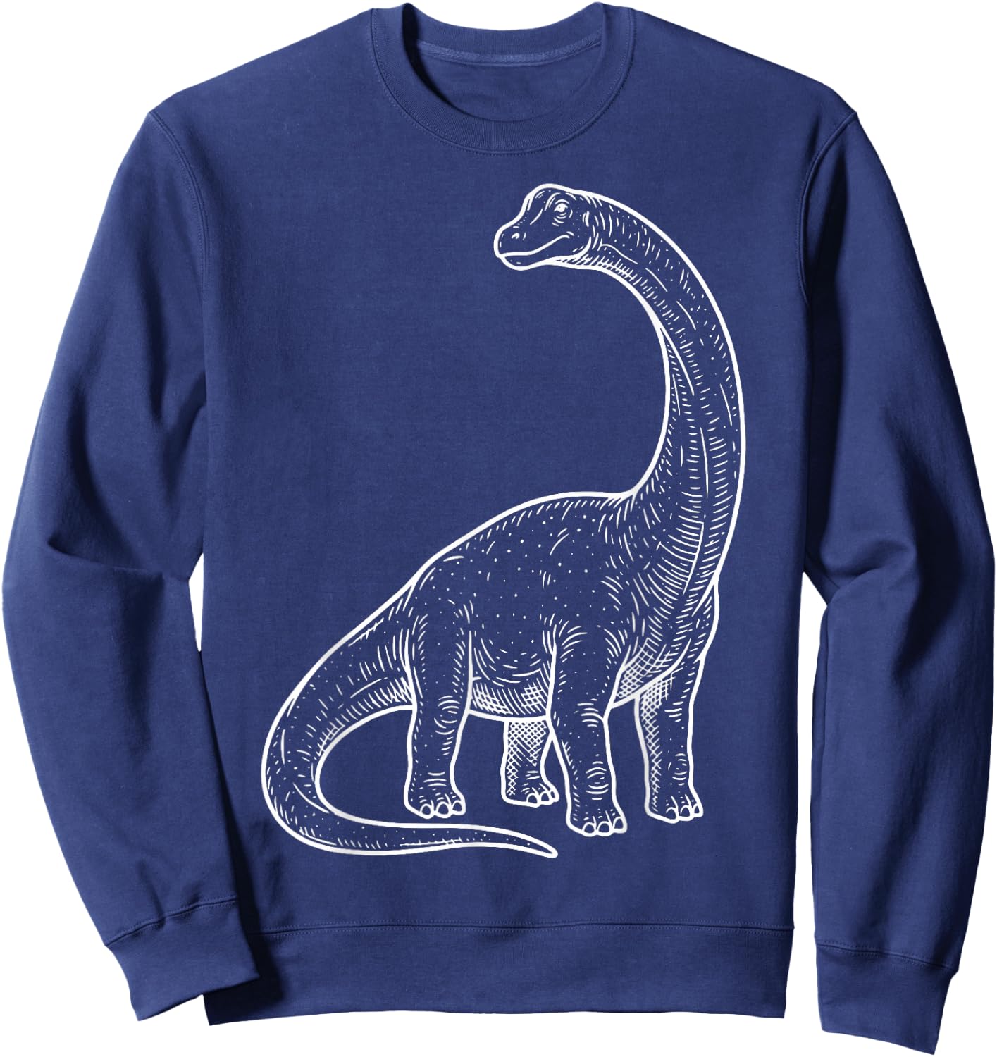 Diplodocus Illustration Sweatshirt - Sweatshirt | Navy