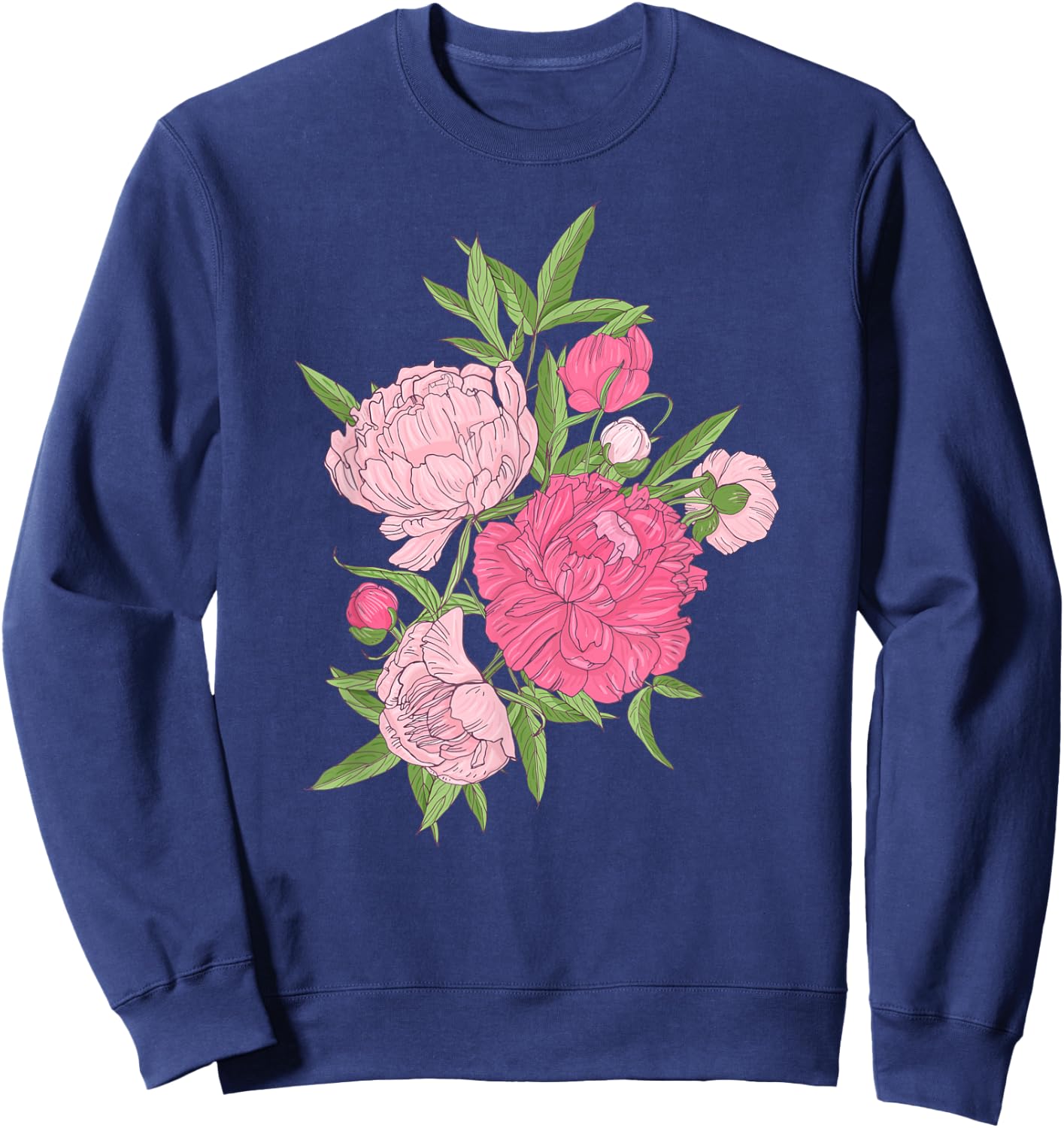 Peony Flower Peony Grower Peony Whisperer Peonies Sweatshirt - Sweatshirt | Navy