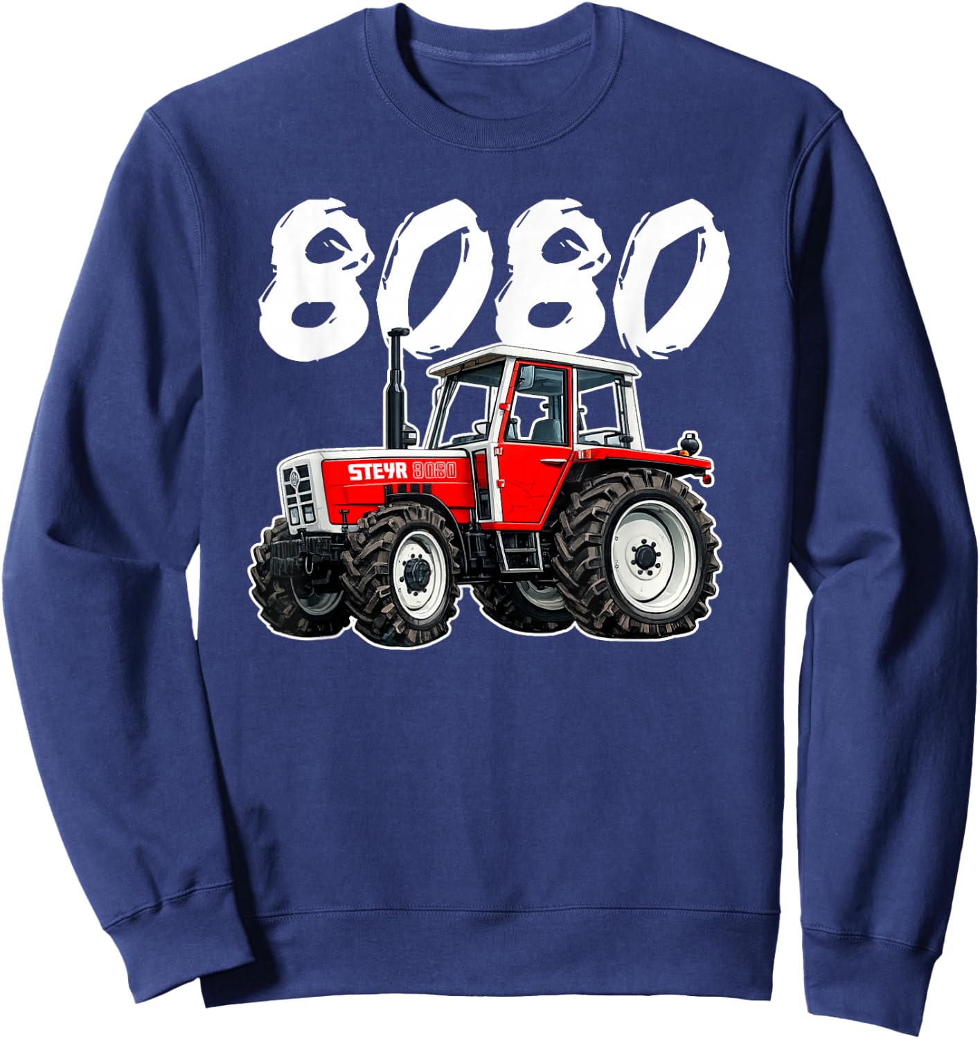 Steyr Austria Laster Landwirtschaft Trecker 8080 Traktor Sweatshirt - Sweatshirt | Navy