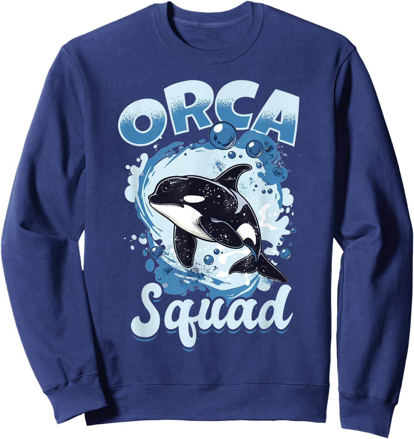 Funny Orca Animal Orca Squad Sweatshirt - Sweatshirt | Navy