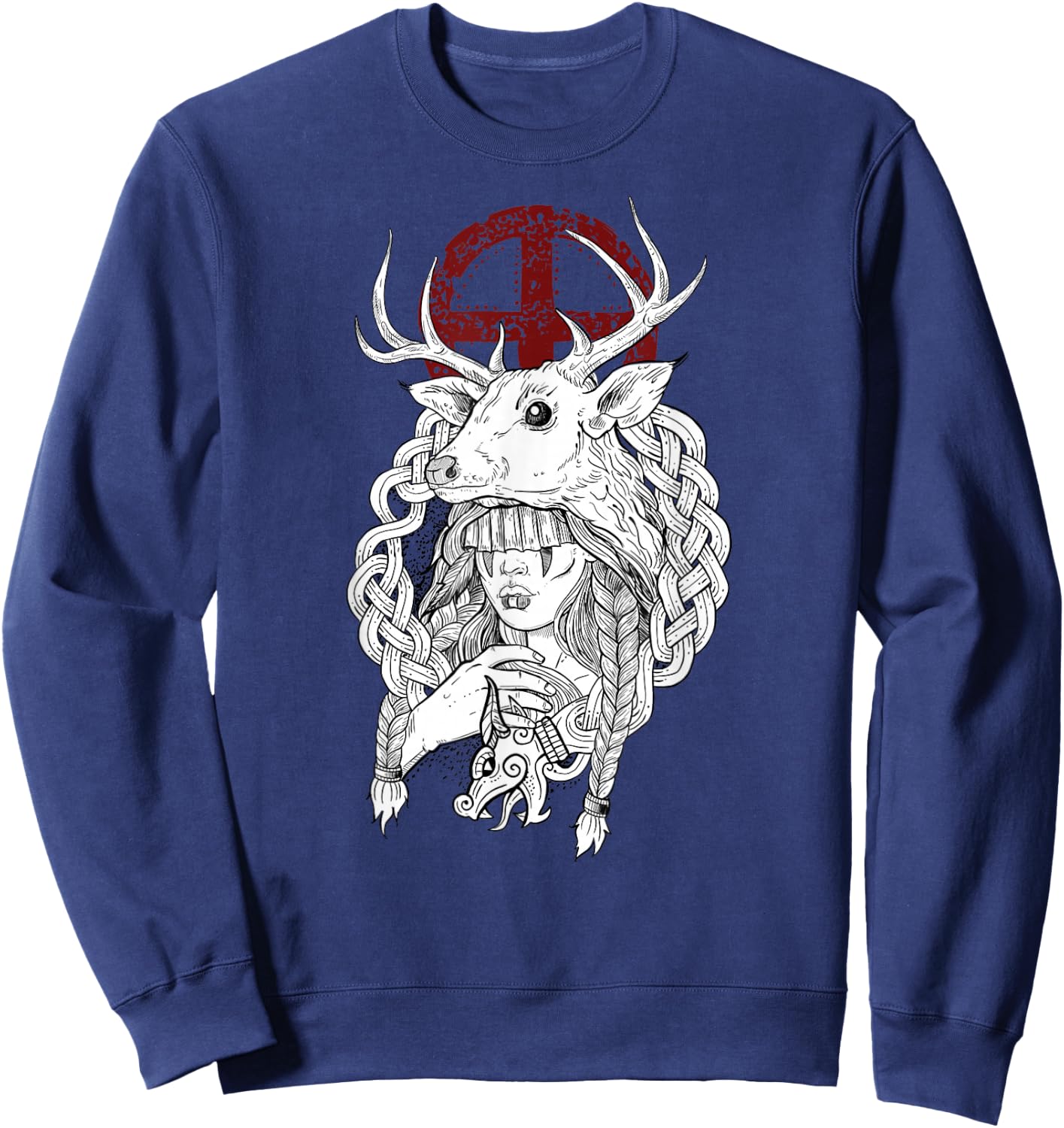 Heilung Schamanenhemd für Wikinger Sweatshirt - Sweatshirt | Navy