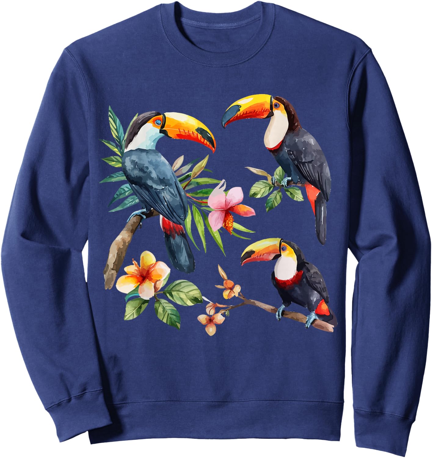 Tukan Aquarell Sweatshirt - Sweatshirt | Navy