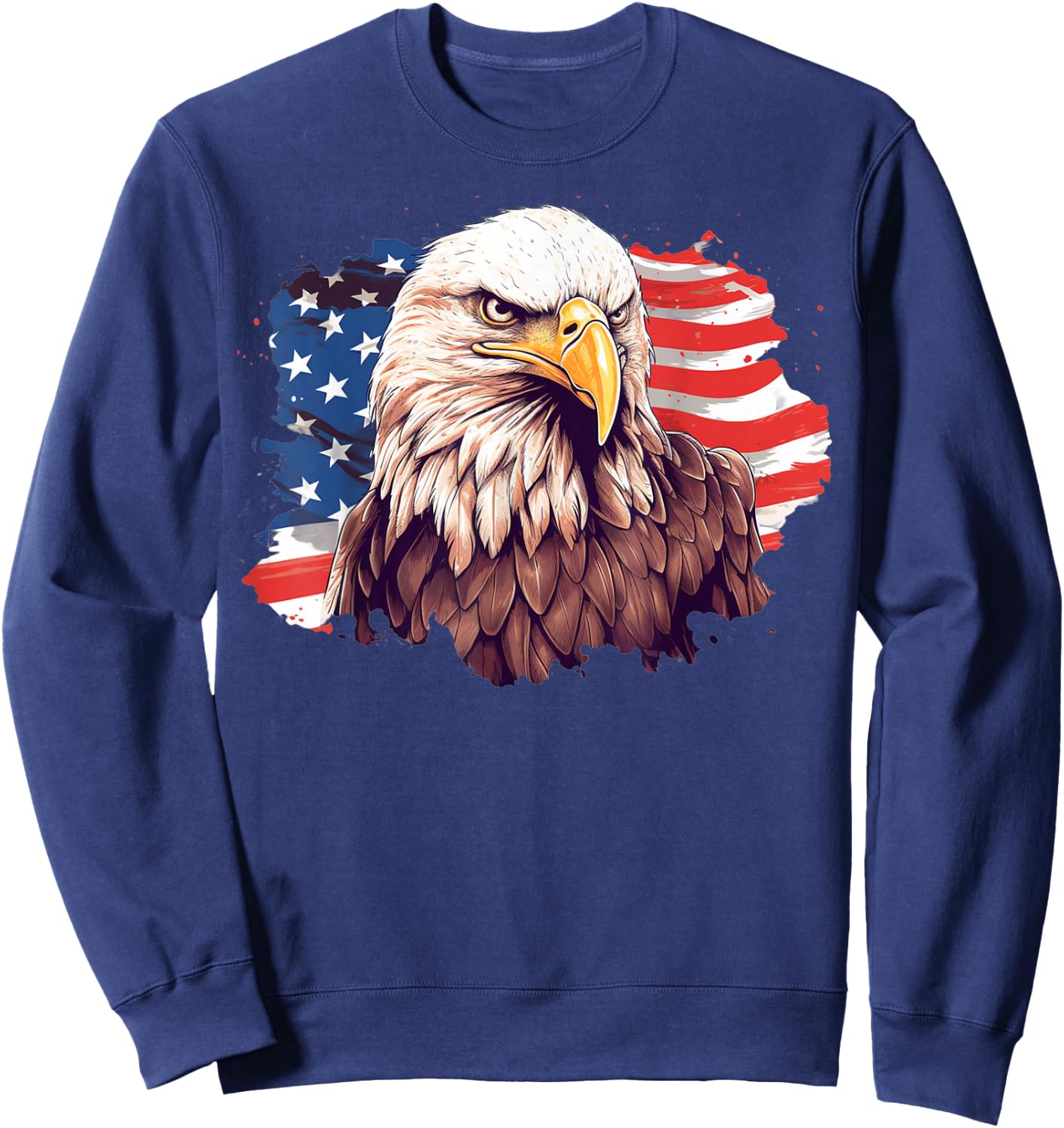 4th July American Pride American Eagle Symbol of Freedom Sweatshirt - Sweatshirt | Navy