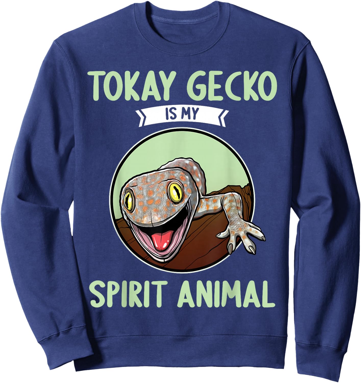 Tokay Geckos Tokay Gecko Sweatshirt - Sweatshirt | Navy