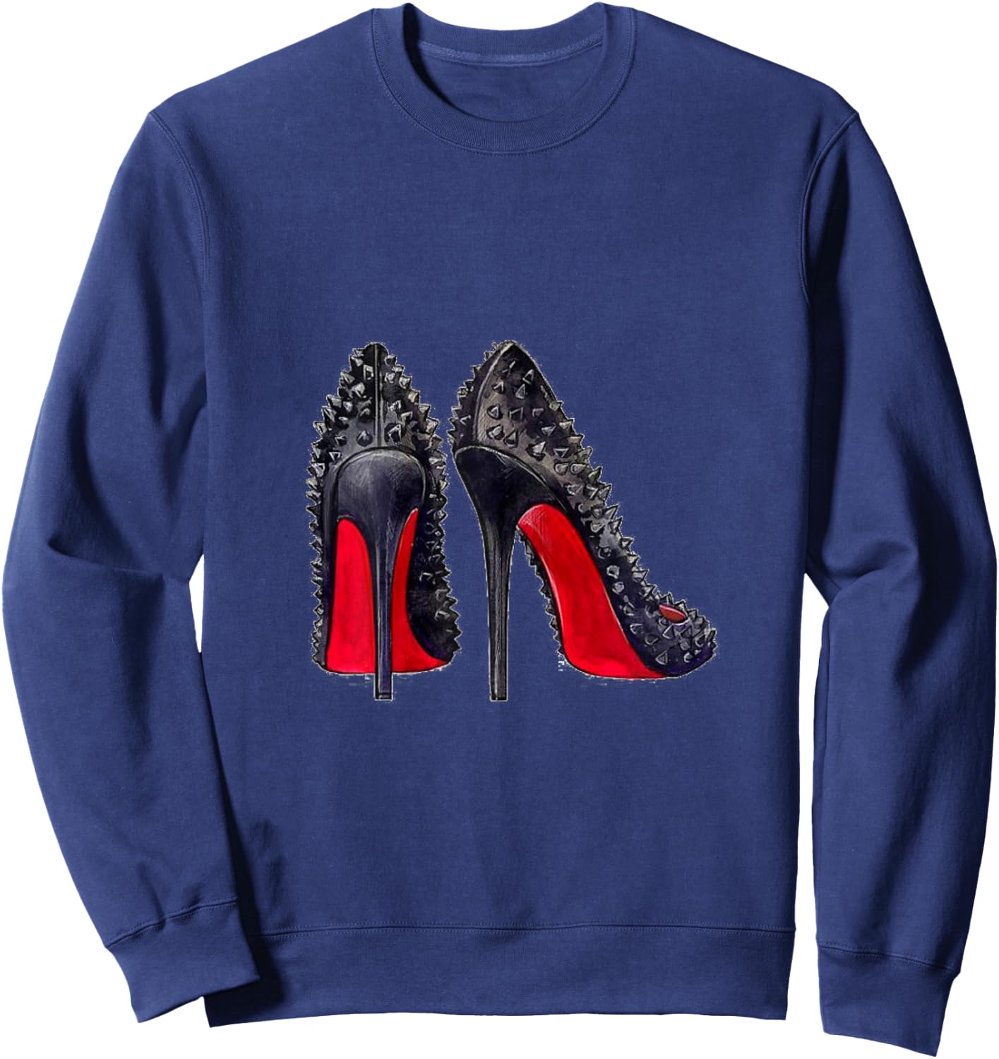 High Heel Red Sole Sweatshirt - Sweatshirt | Navy
