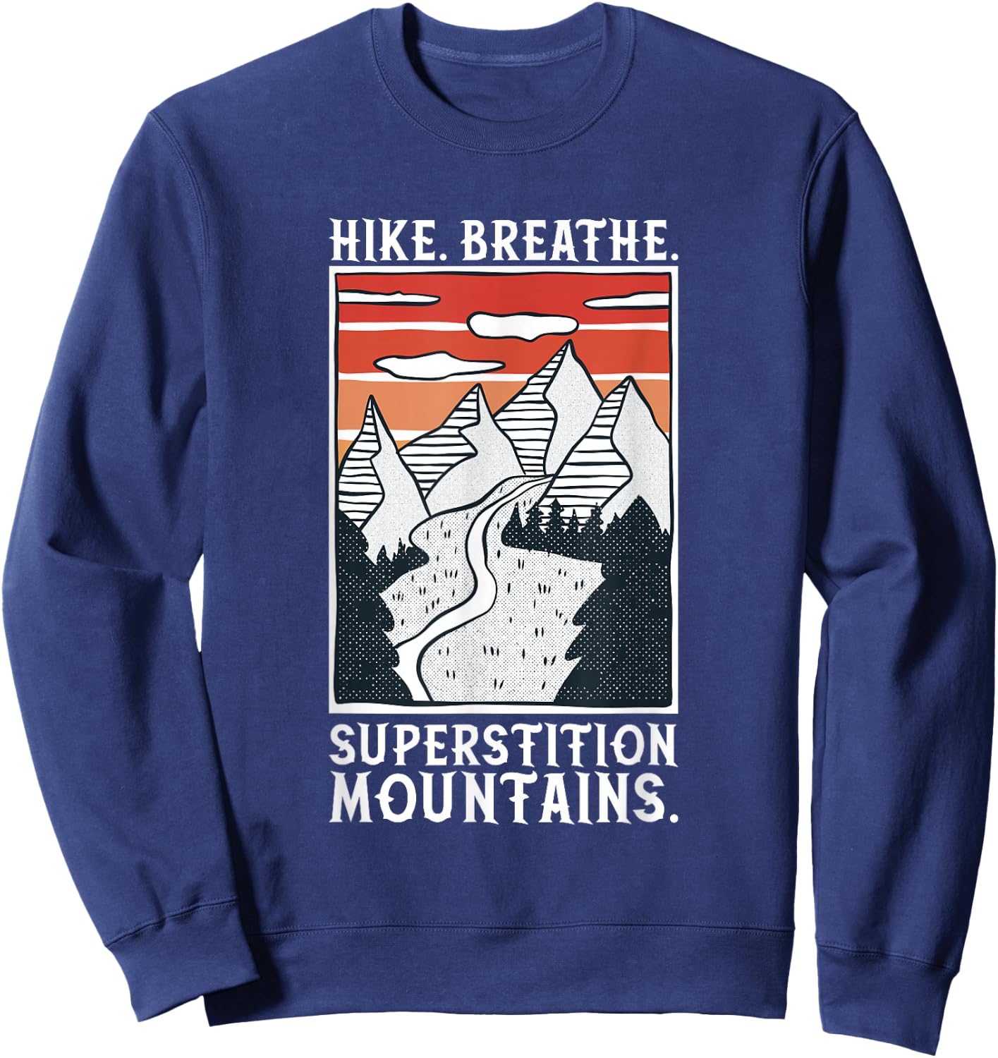 Hiking - Superstition Mountains Sweatshirt - Sweatshirt | Navy