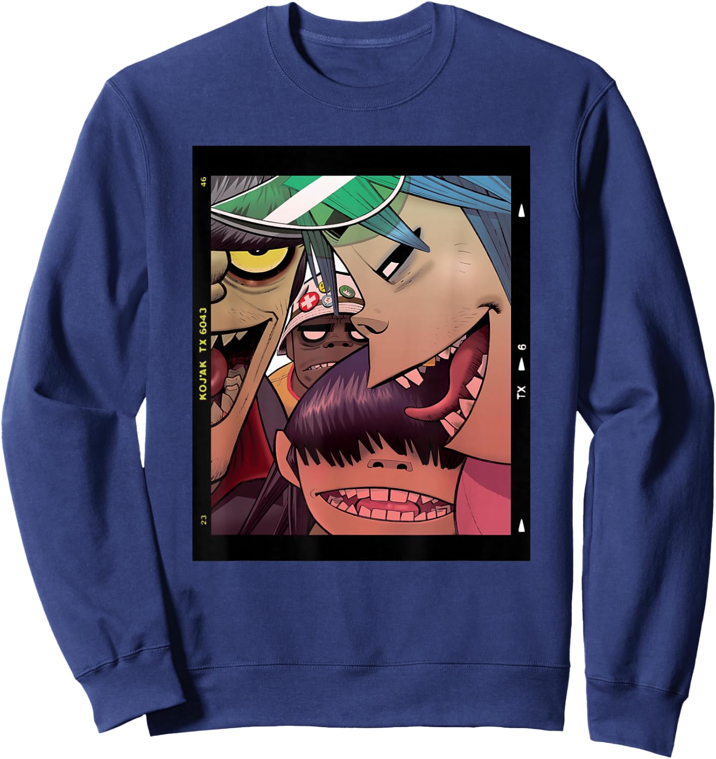 Gorillaz Polaroid Slide Sweatshirt - Sweatshirt | Navy