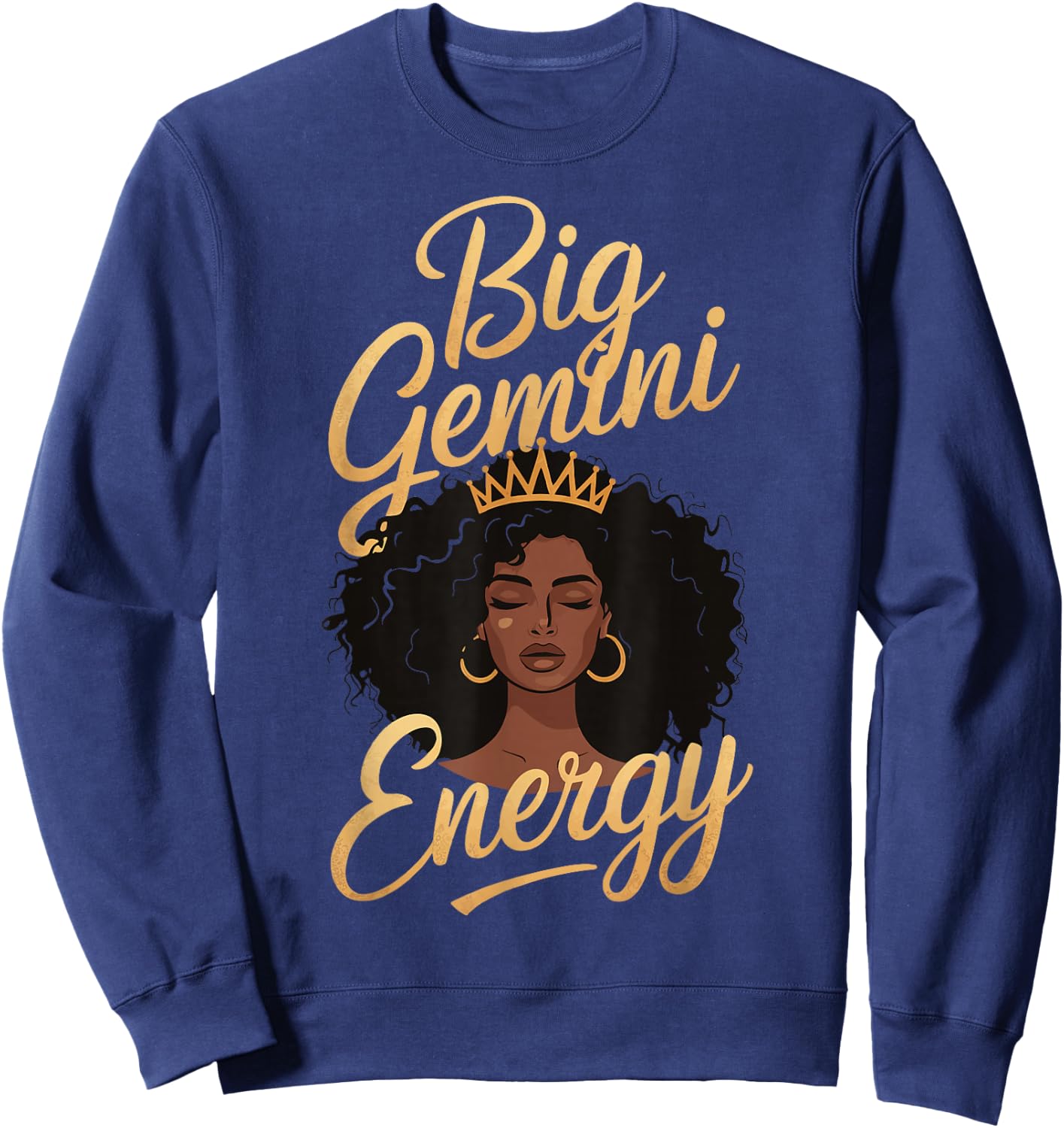 Big Gemini Energy Sweatshirt - Sweatshirt | Navy
