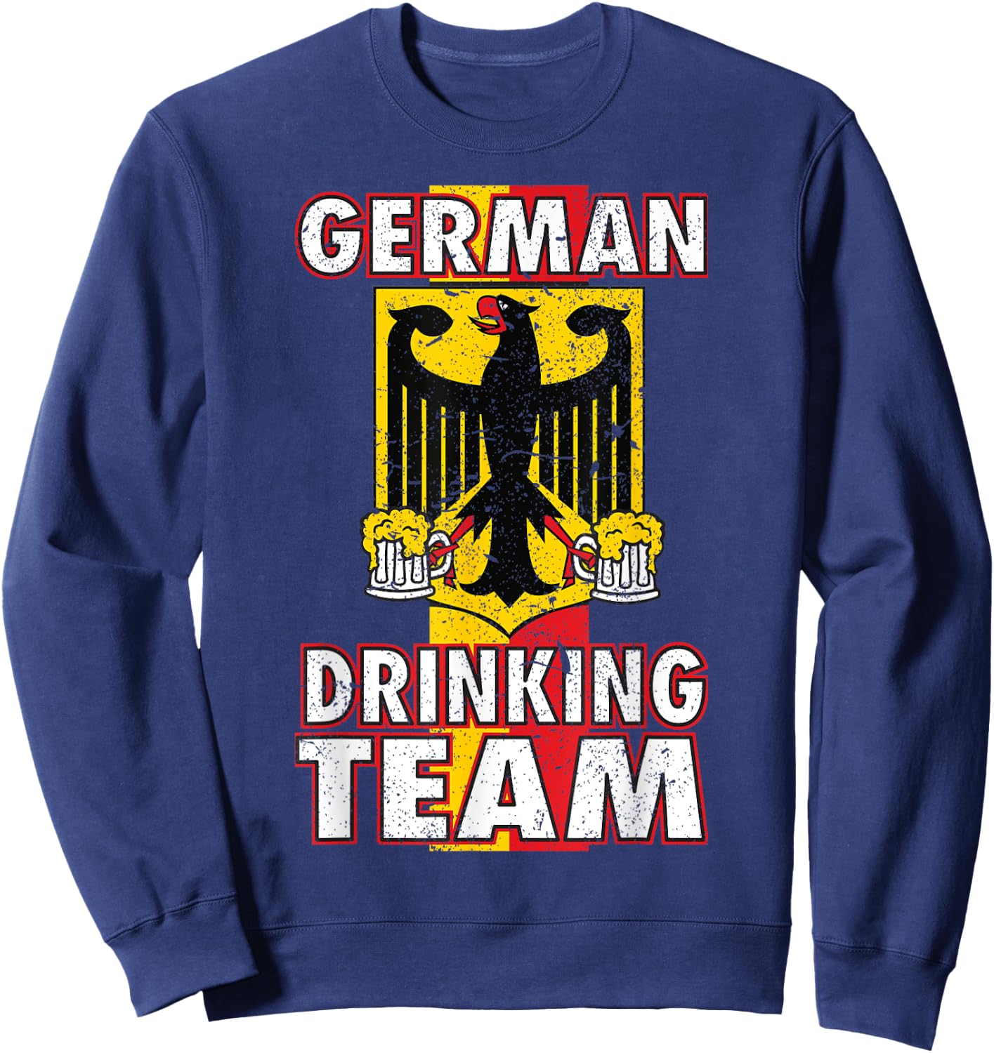German Drinking Team Germany Flag Funny Oktoberfest Gift Sweatshirt - Sweatshirt | Navy