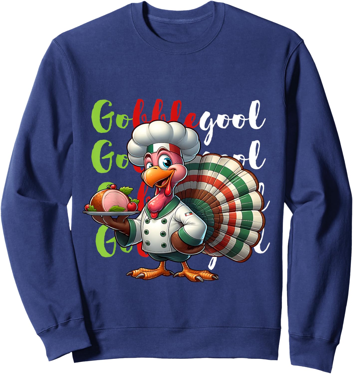 Funny Gobblegool Turkey Thanksgiving gobble gool turkey 2024 Sweatshirt - Sweatshirt | Navy